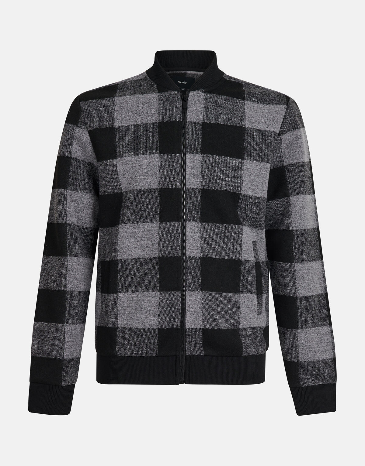 Karierte Bomberjacke Grau SHOEBY MEN