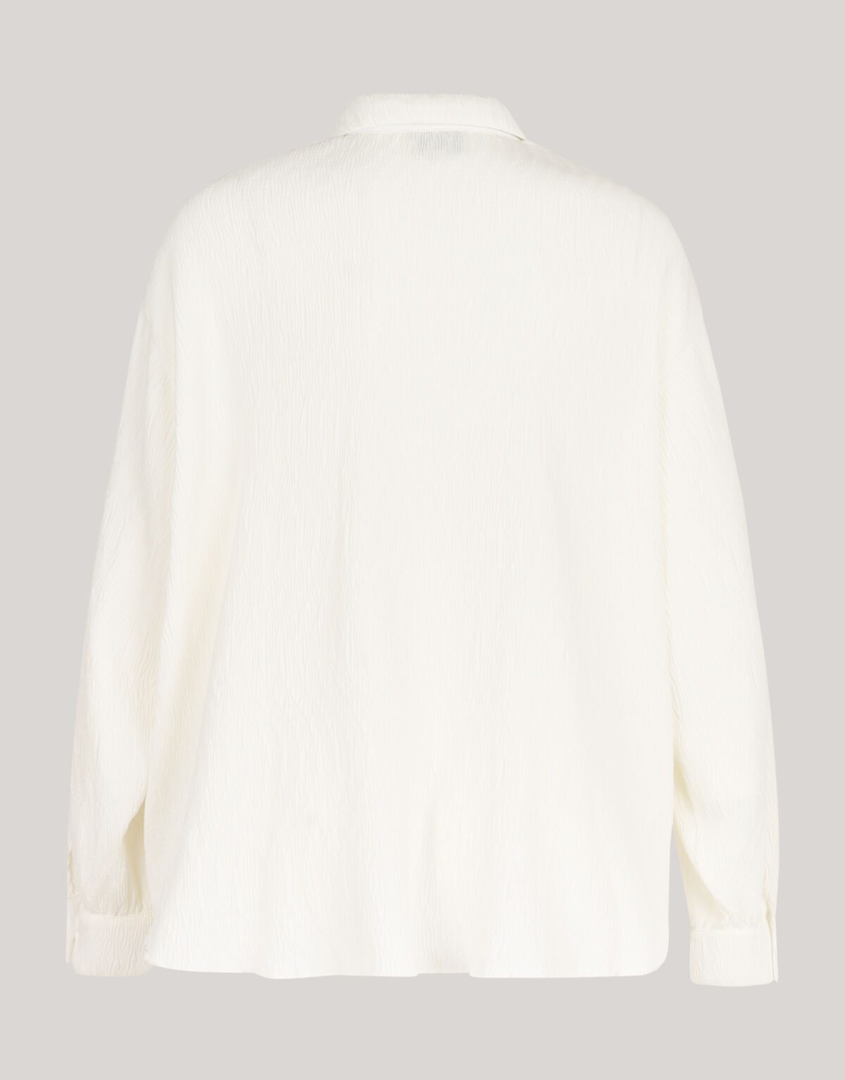 Plissee-Kr&auml;uselbluse Wit SHOEBY WOMEN
