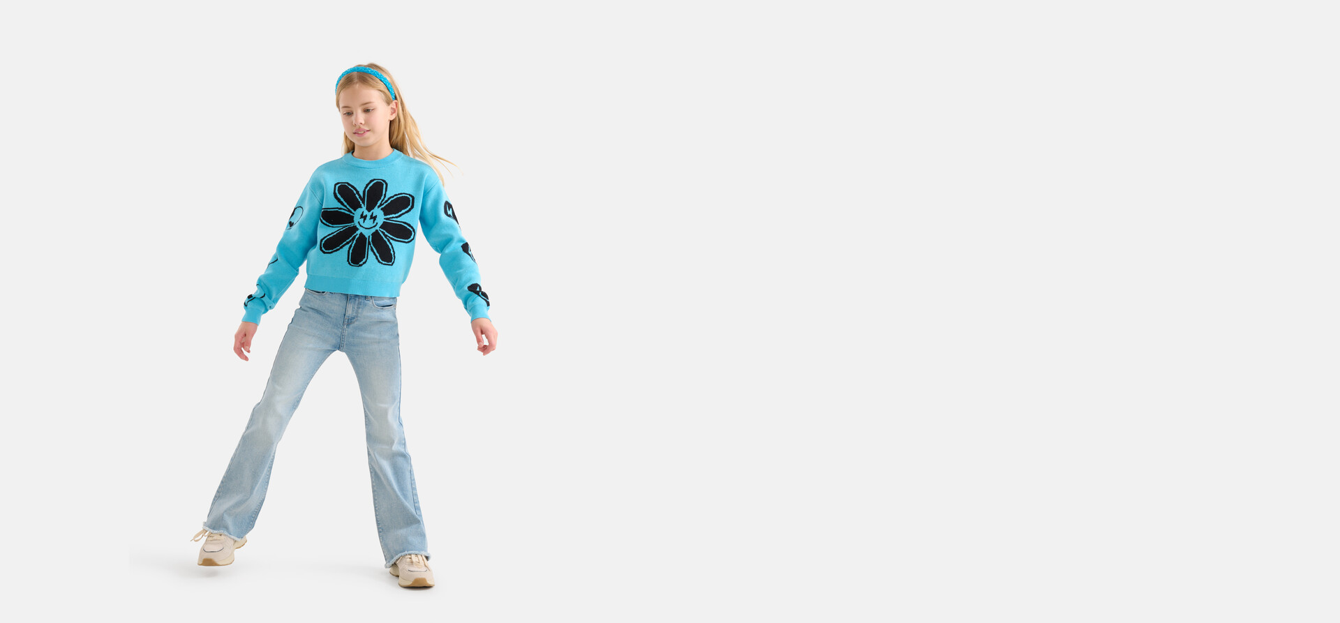 Flared Fit Jeans gebleicht SHOEBY GIRLS
