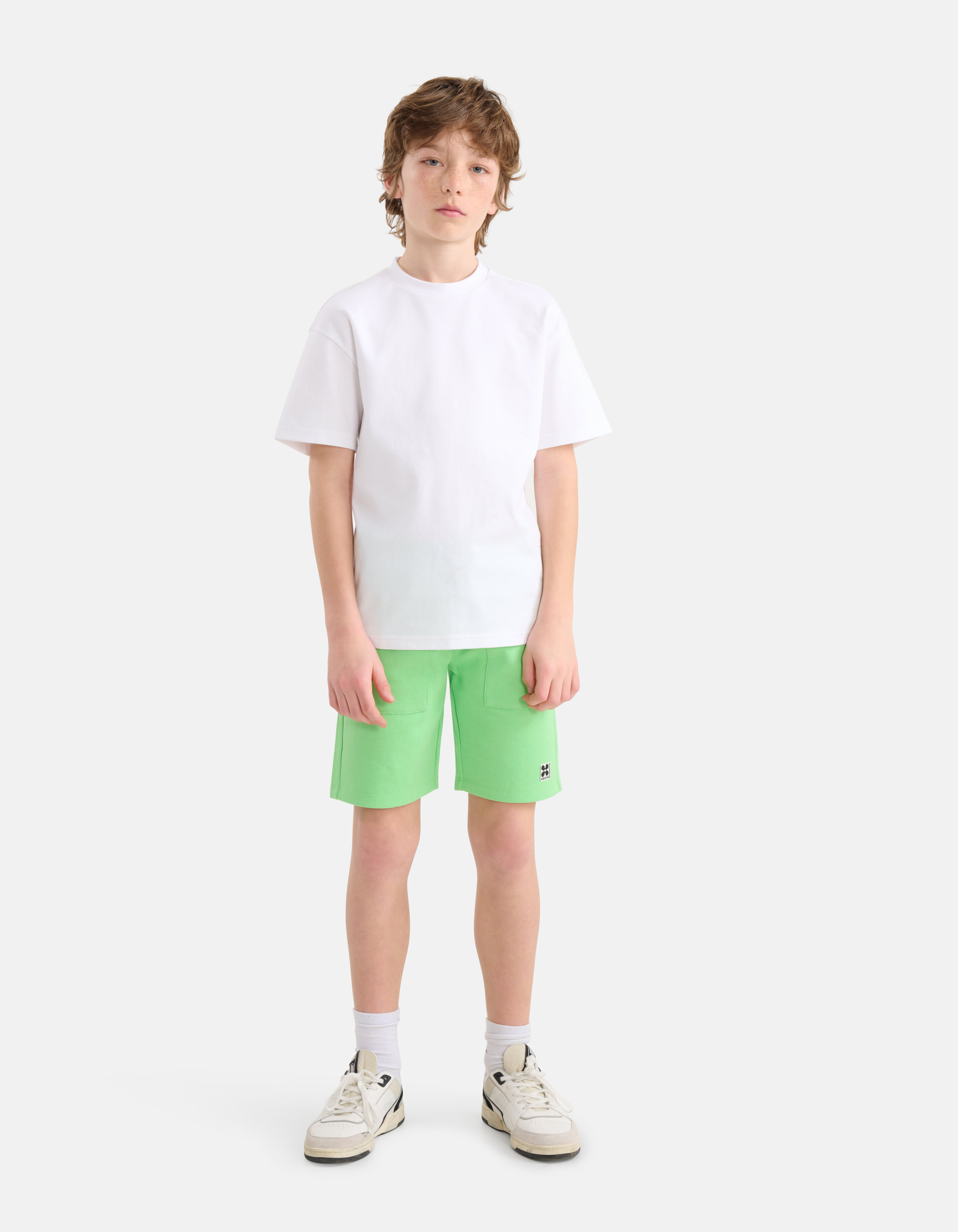 Schweres Basic-T-Shirt Weiß SHOEBY BOYS