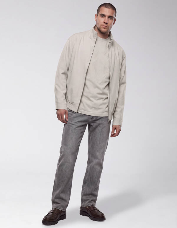 T-Shirt mit Kreuzstich-Motiv Sand SHOEBY MEN