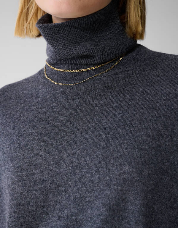 Strickrollkragenpullover Dunkelgrau By Lonneke SHOEBY WOMEN