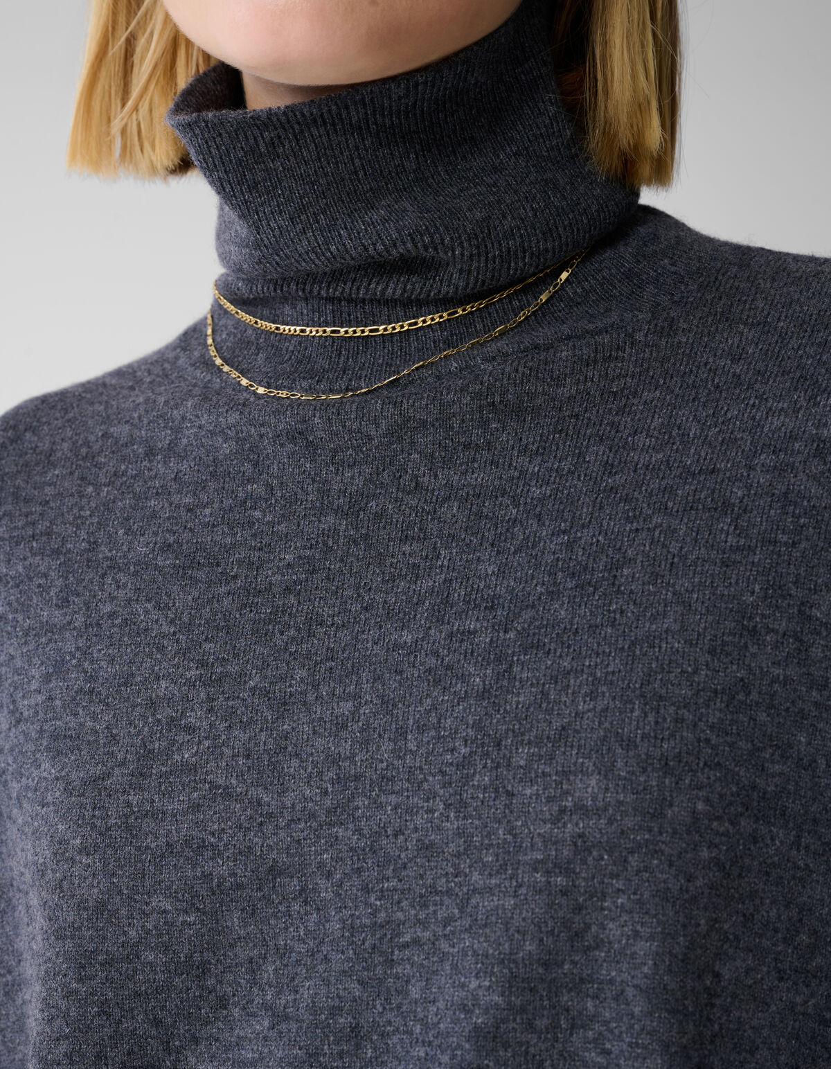 Strickrollkragenpullover Dunkelgrau By Lonneke SHOEBY WOMEN