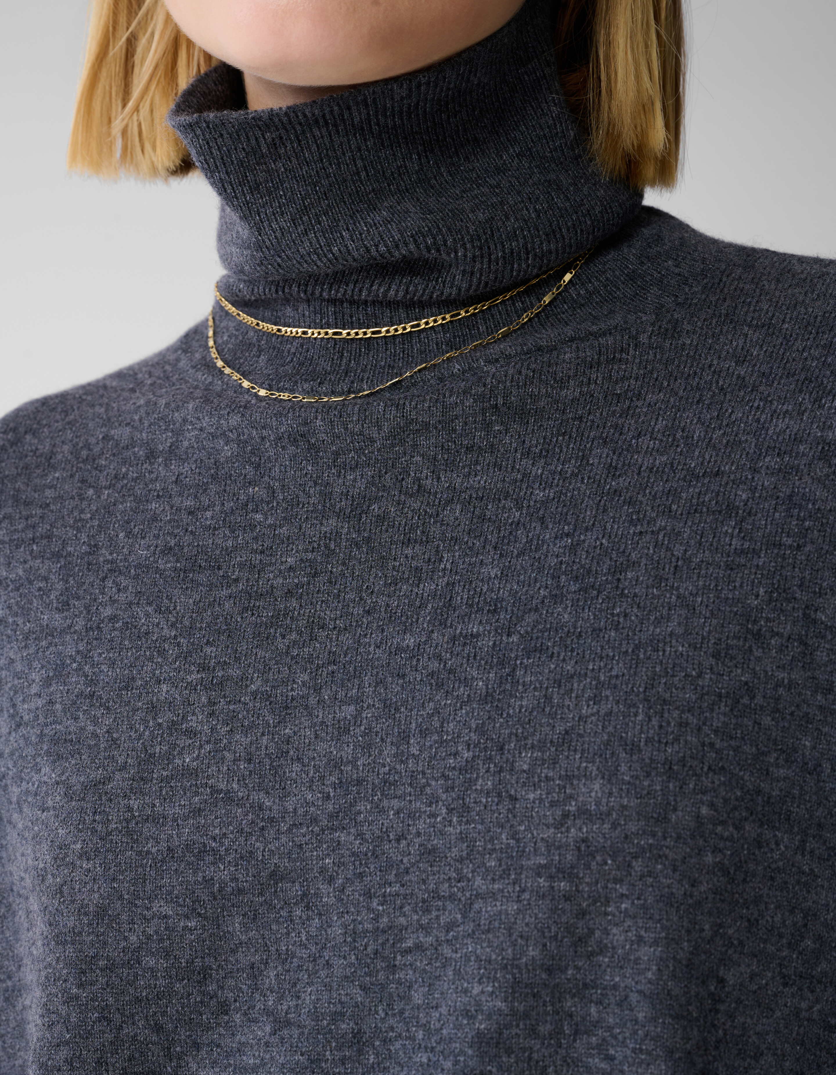 Strickrollkragenpullover Dunkelgrau By Lonneke SHOEBY WOMEN