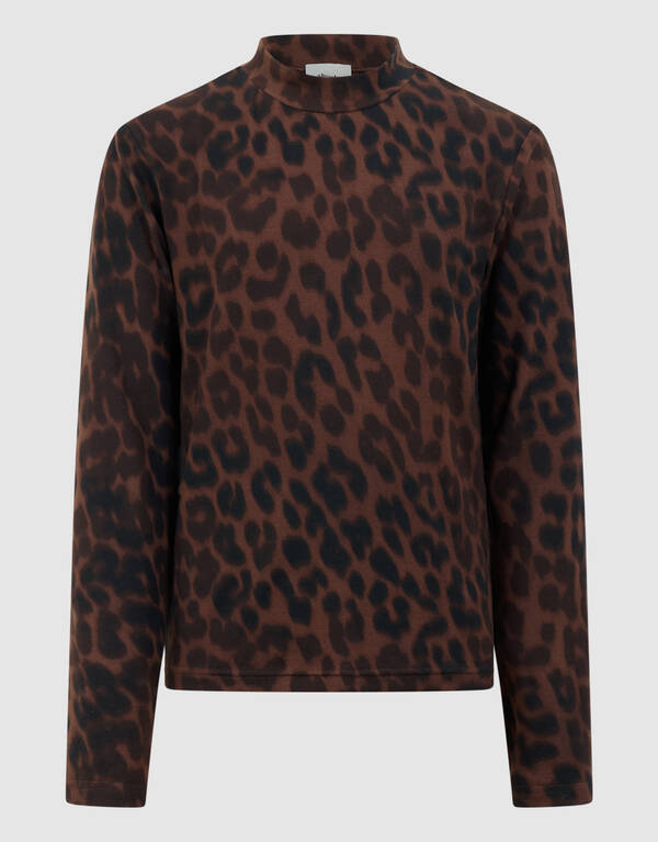 Leopard-Langarmshirt Braun SHOEBY GIRLS