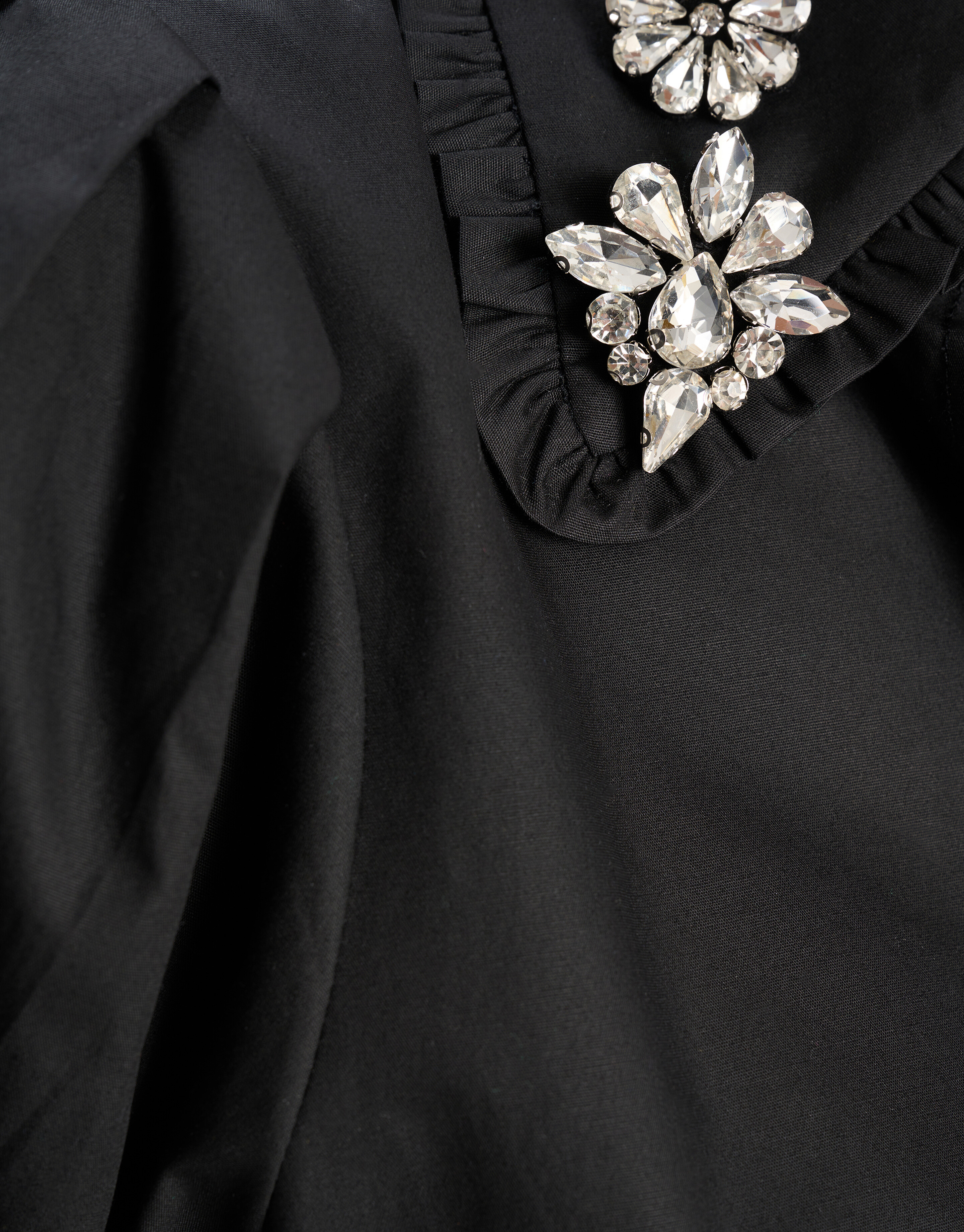 Bluse mit Strass-Detail Schwarz SHOEBY WOMEN