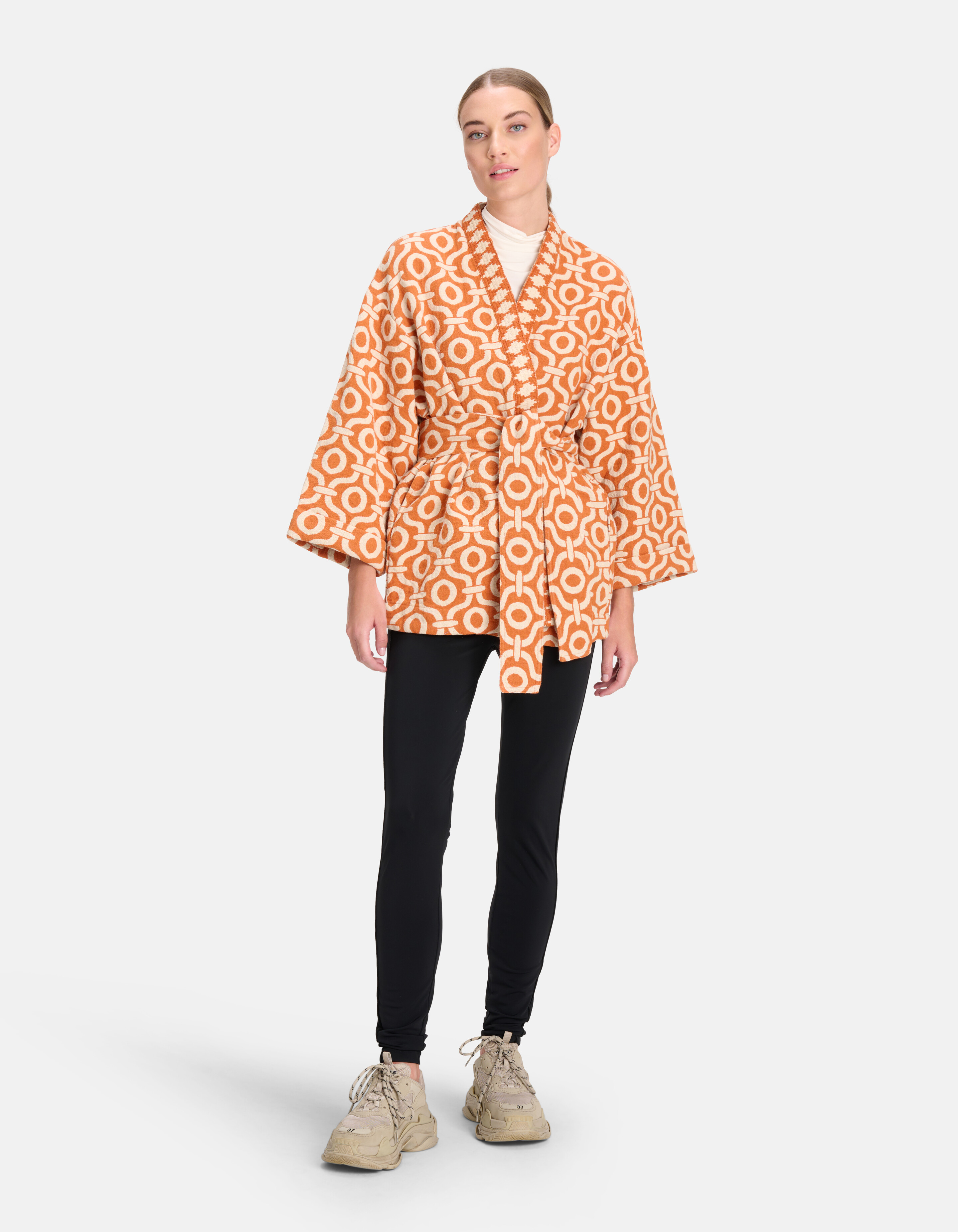 Jacquard Kimono Orange von Mieke SHOEBY WOMEN