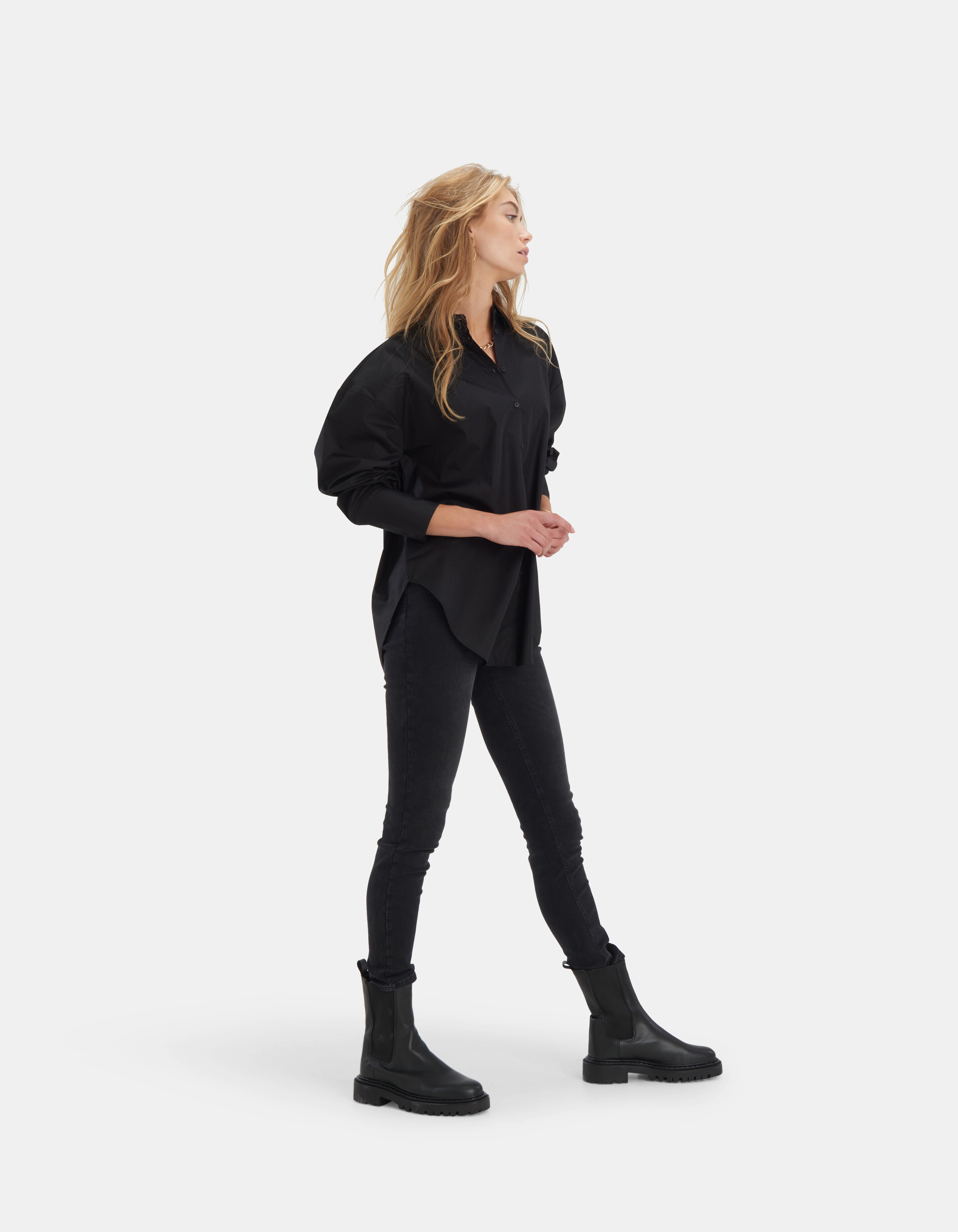 Schwarze Bluse EKSEPT