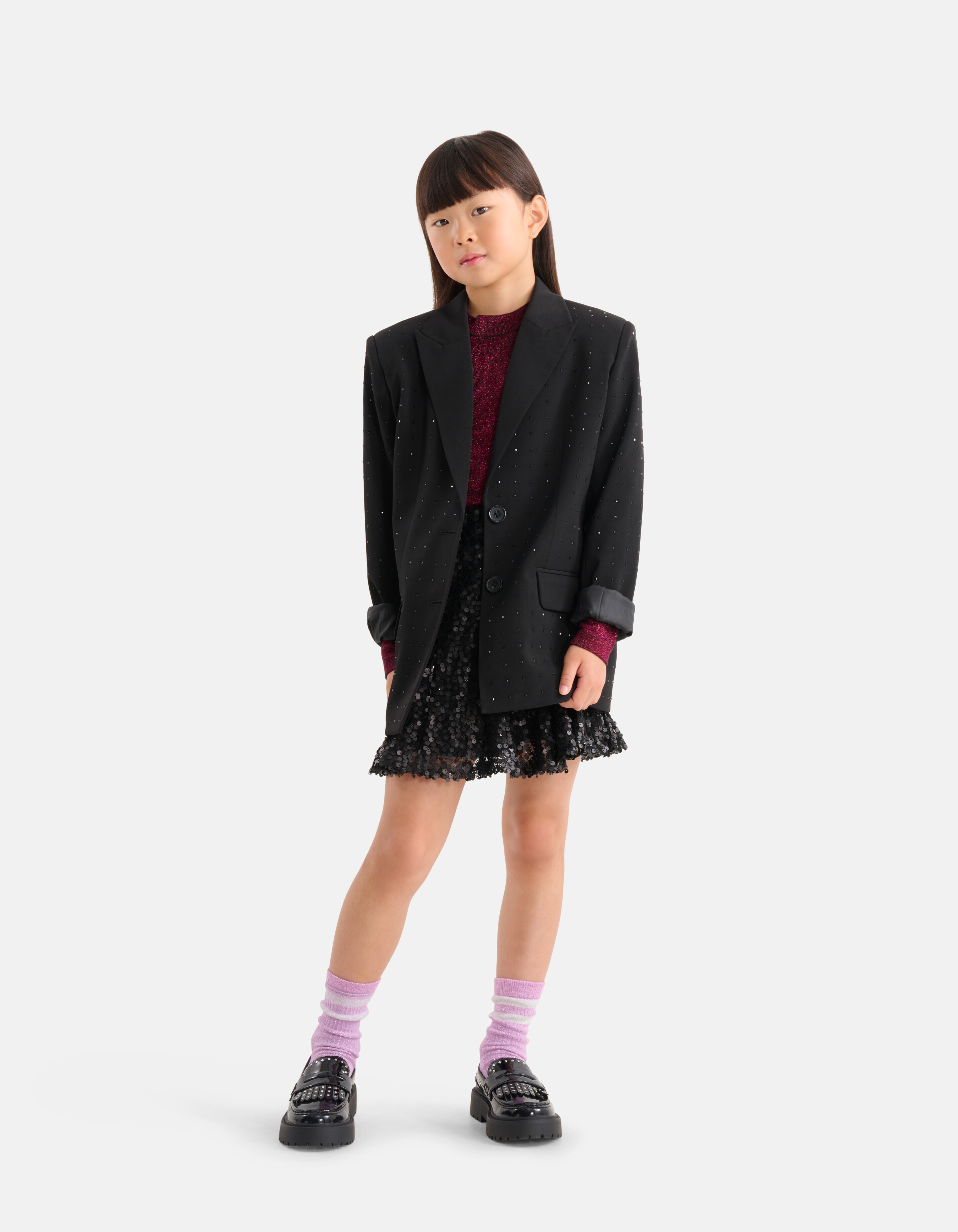 Paillettenrock Schwarz von Nicolette SHOEBY GIRLS