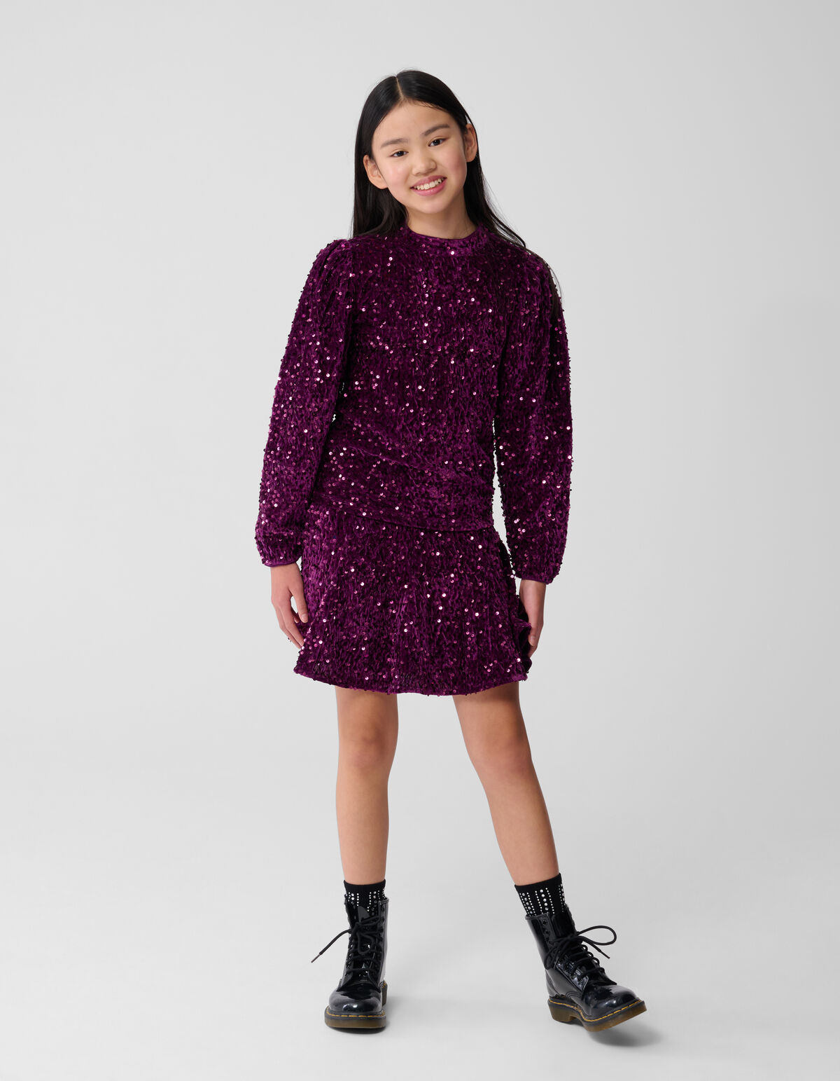 Sequin Minirock Dunkelrosa SHOEBY GIRLS