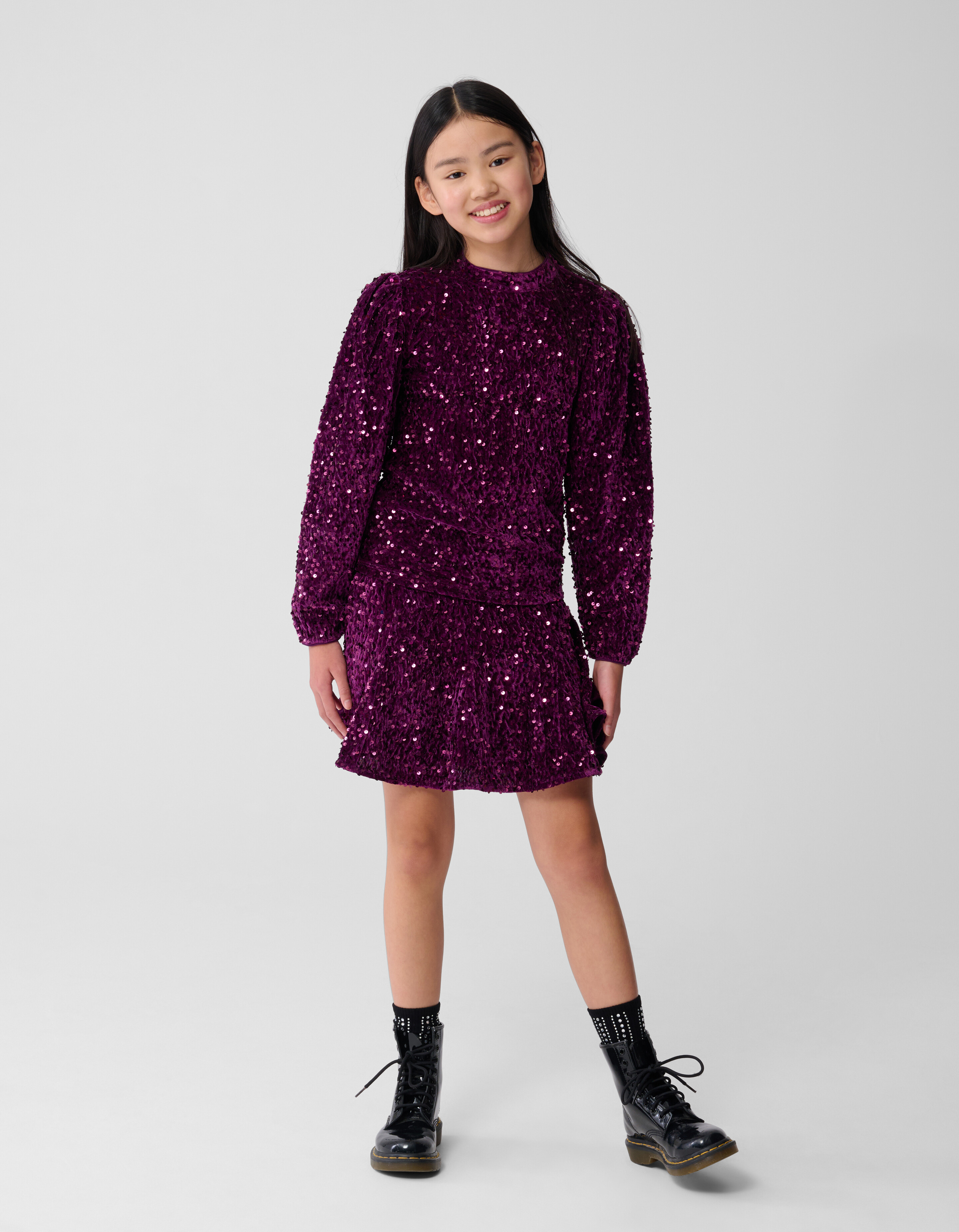 Sequin Minirock Dunkelrosa SHOEBY GIRLS