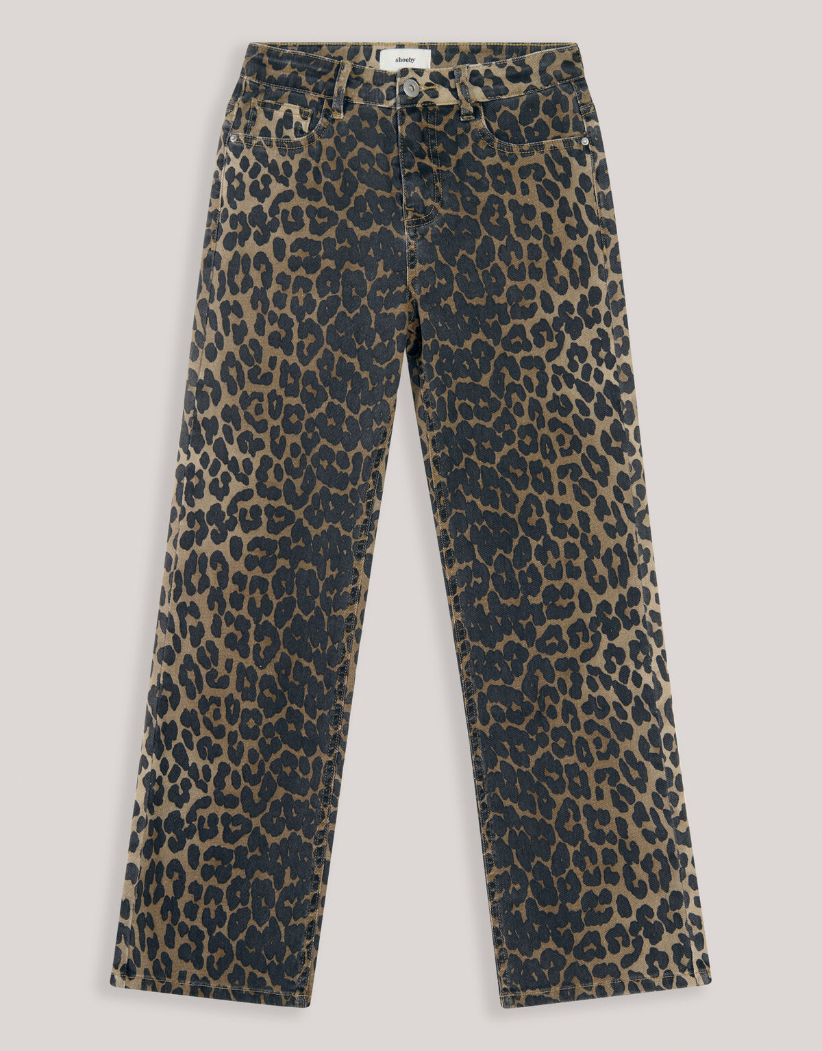 Leopard Straight Fit-Hose Braun SHOEBY GIRLS