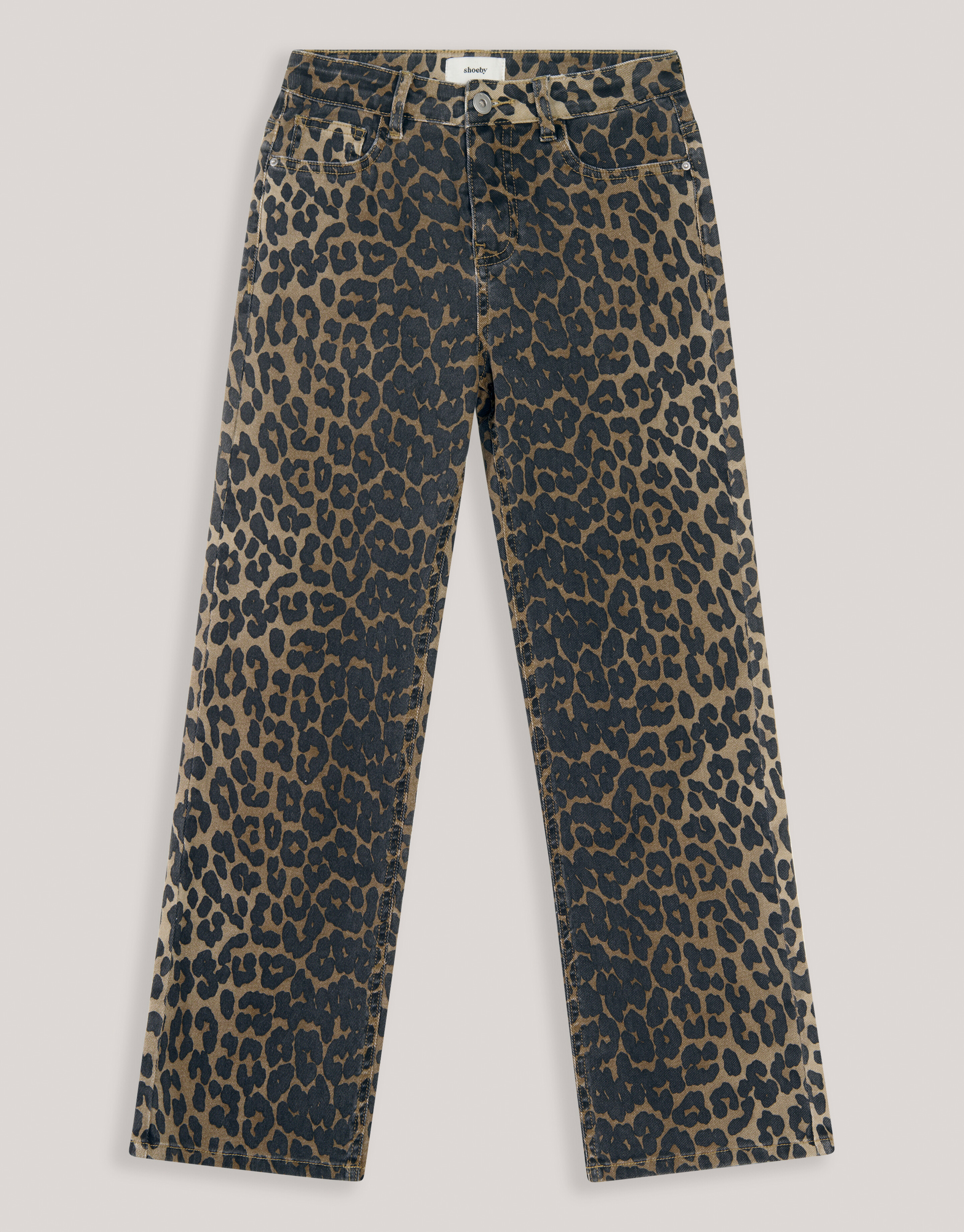 Leopard Straight Fit-Hose Braun SHOEBY GIRLS