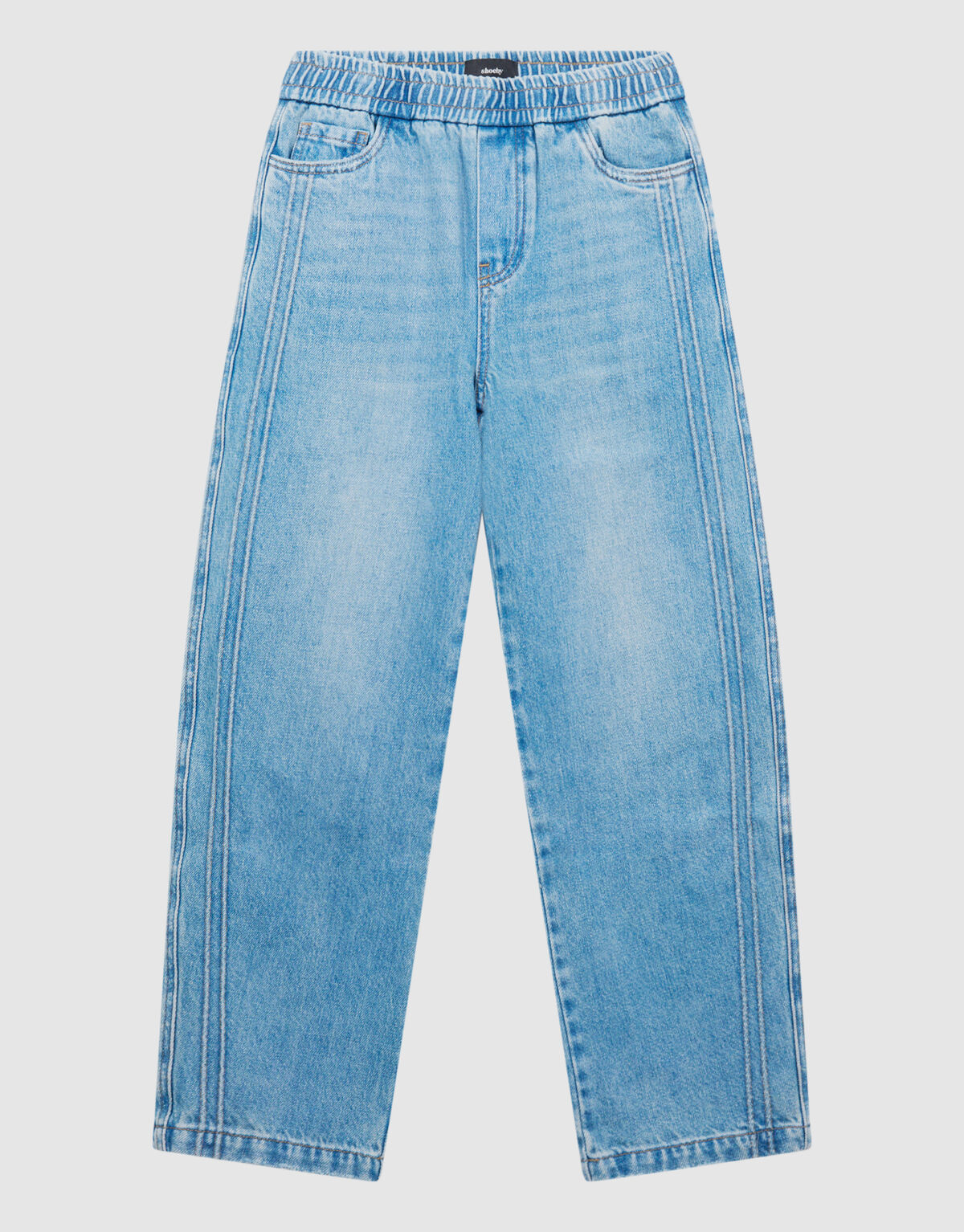 Sportliche Baggy-Fit-Jeans, mittelgrau SHOEBY BOYS