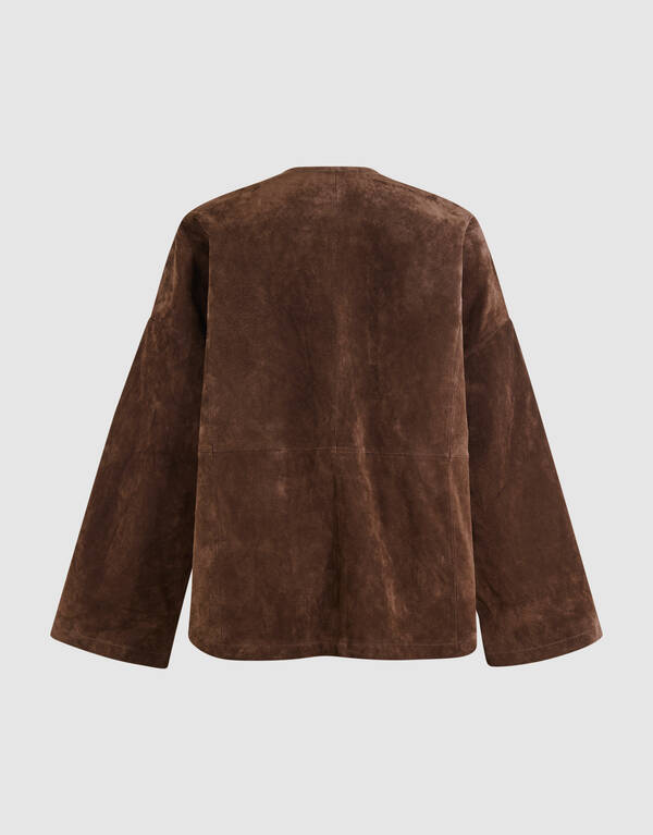 Entspannter Schnitt Wildlederjacke Braun von Mieke SHOEBY WOMEN