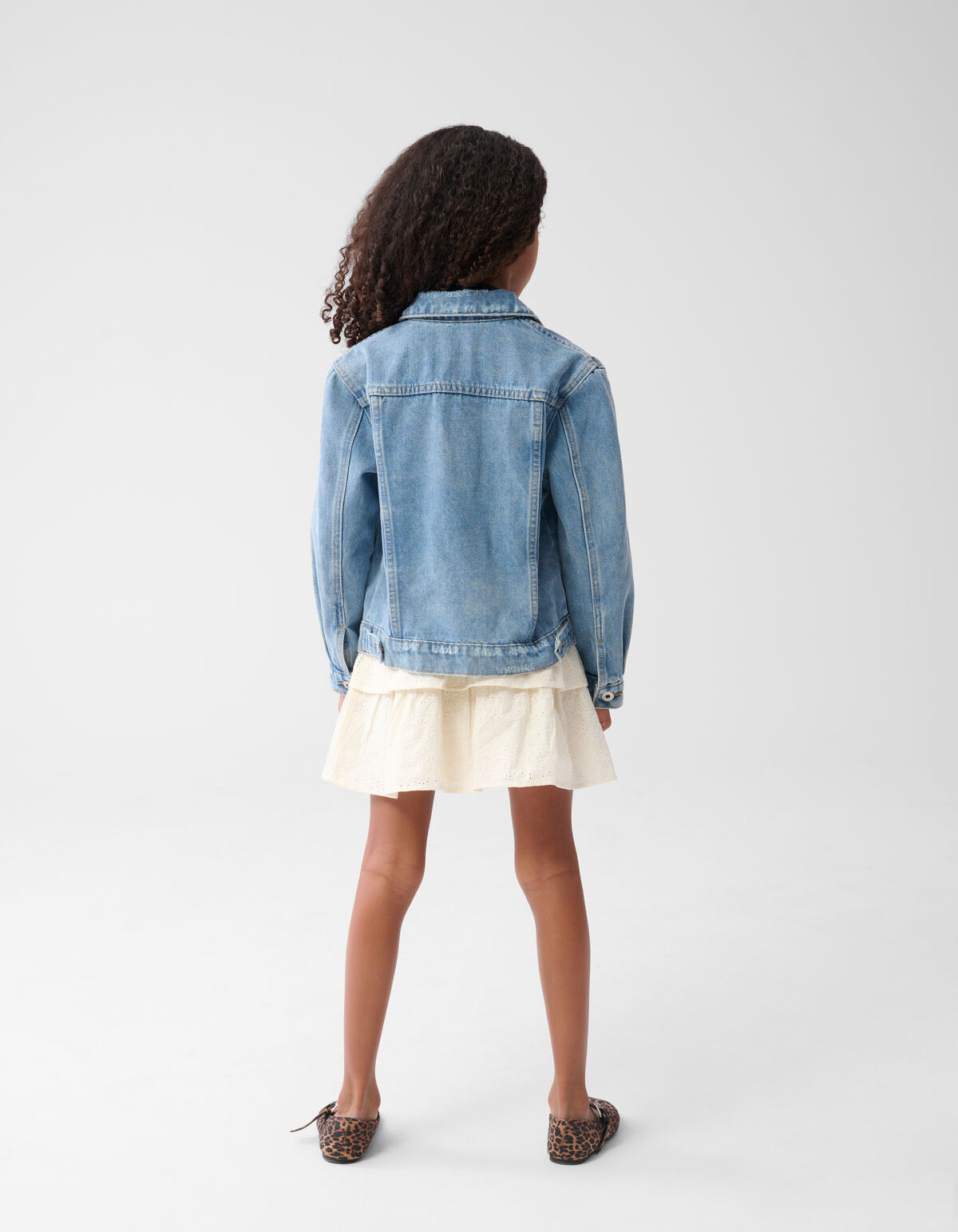 Bestickte Denim-Jacke Hellblau SHOEBY GIRLS