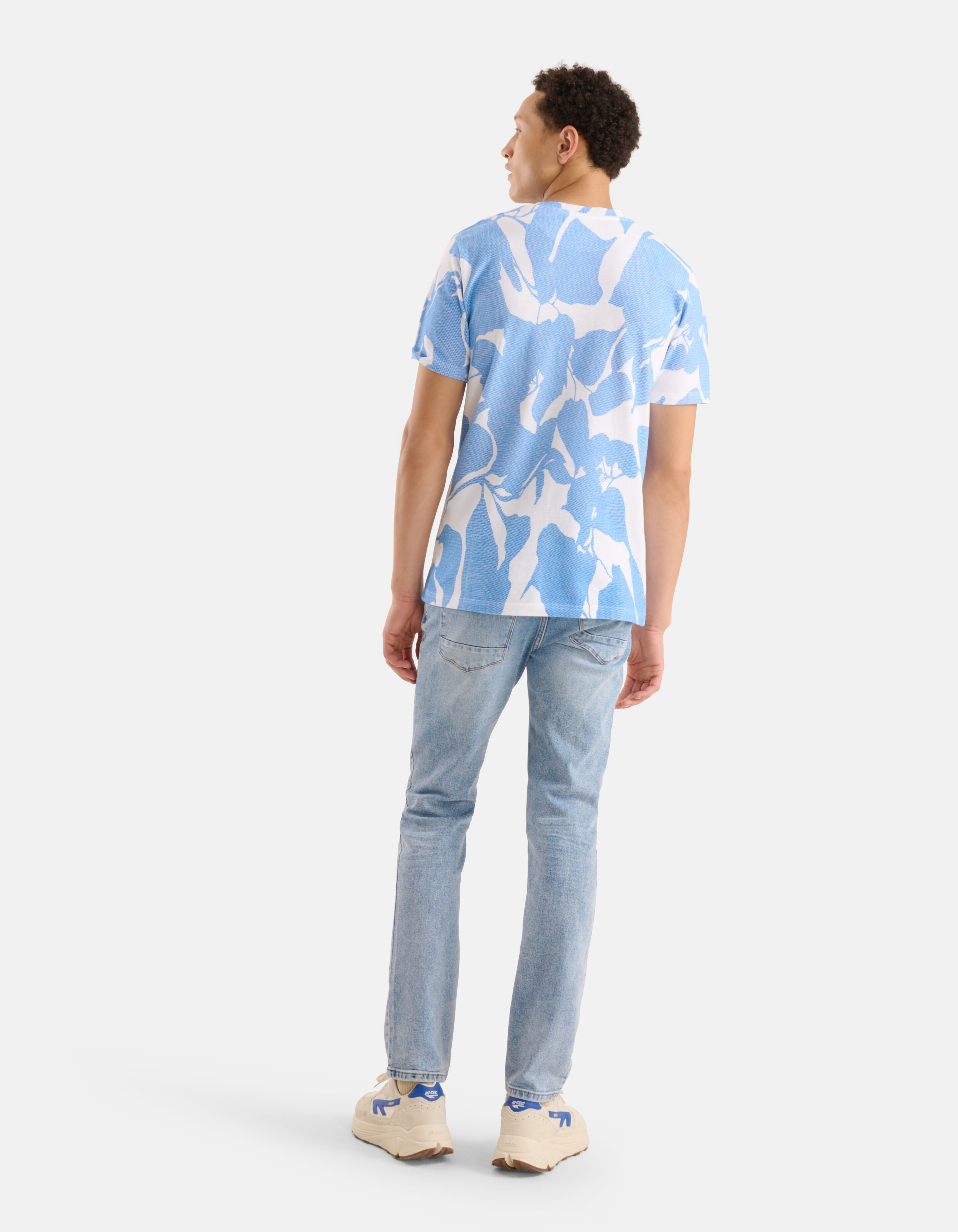 Wasserdruck-T-Shirt Blau SHOEBY MEN