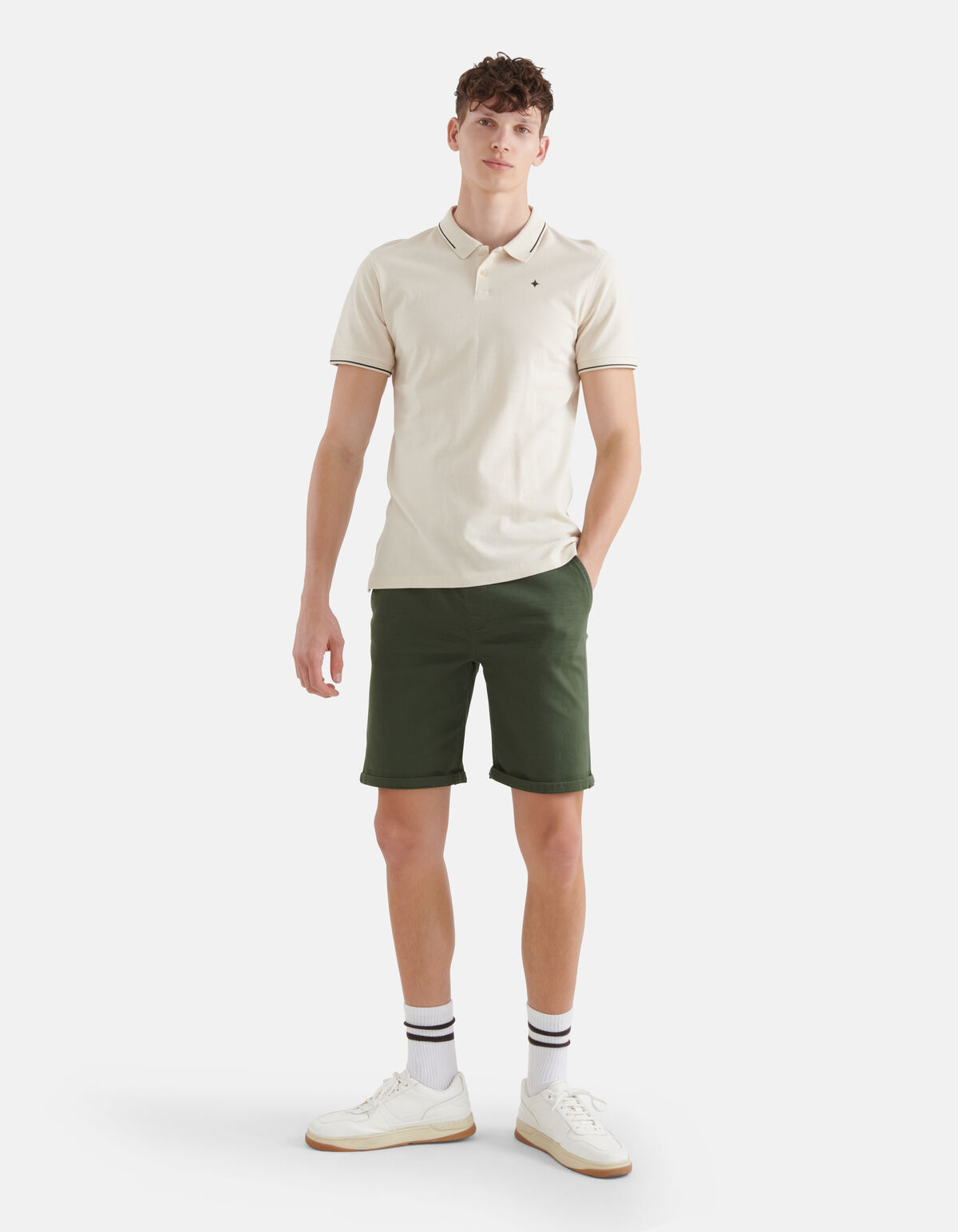Basic Polo Off White SHOEBY MEN