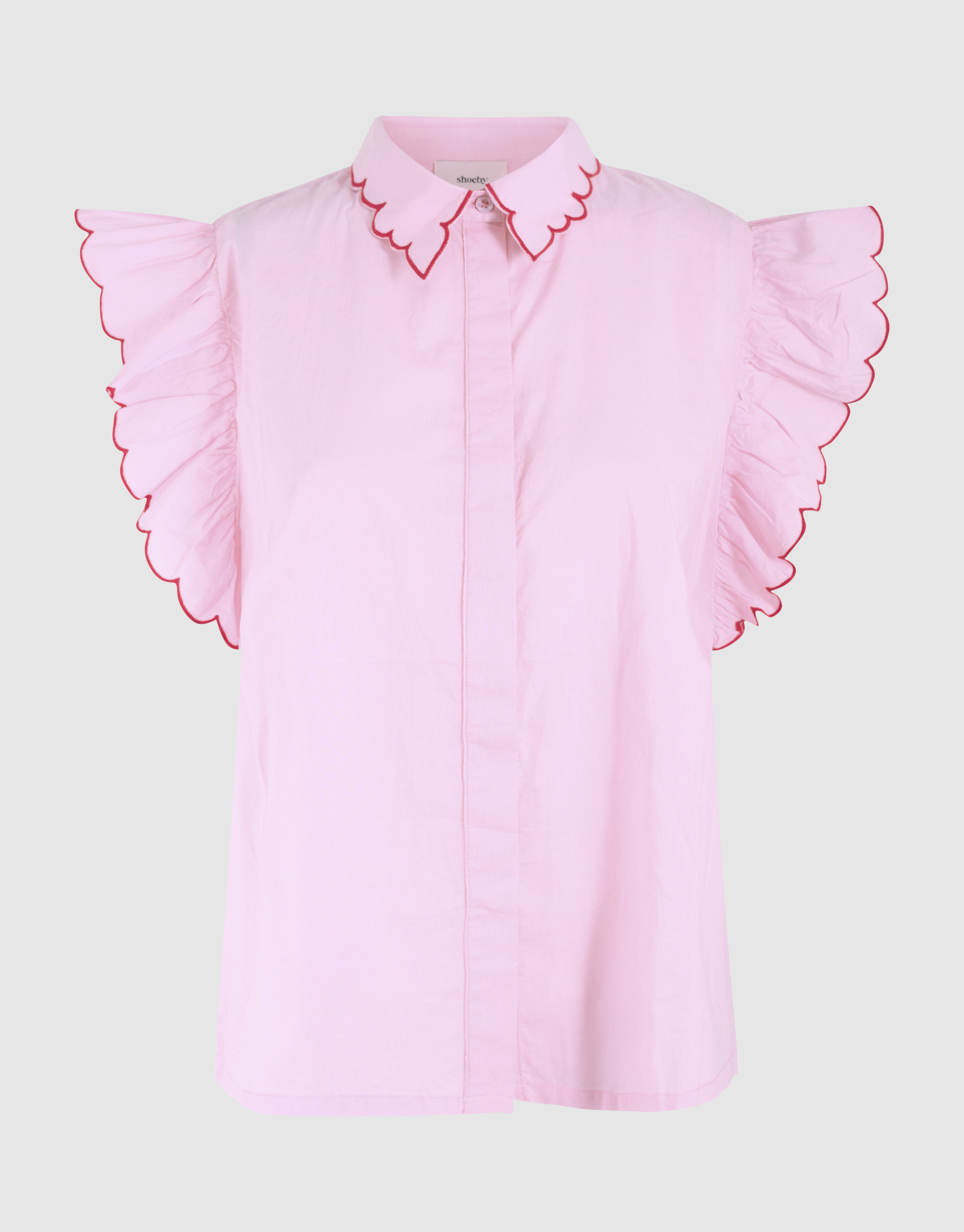 Besticktes Rüschentop Rosa SHOEBY WOMEN