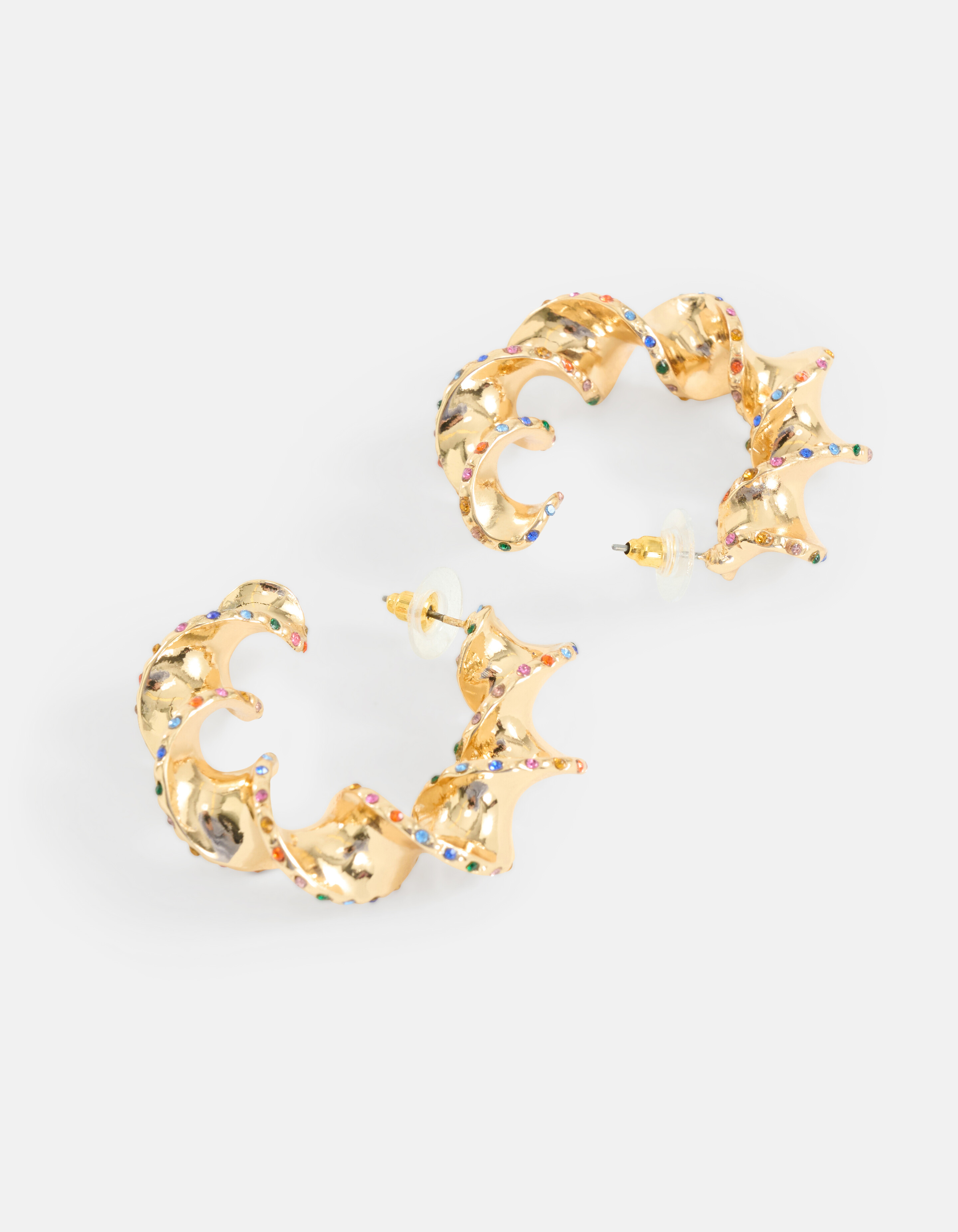 Helix Strass-Ohrringe Gold von Lizzy SHOEBY ACCESSOIRES