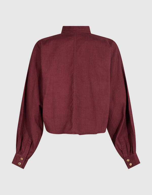Bluse Mit Perlenstickerei Dunkelrot By Mieke SHOEBY WOMEN