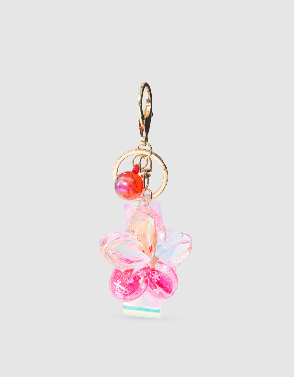 Blumen Schlüsselanhänger Dunkelrosa SHOEBY ACCESSOIRES