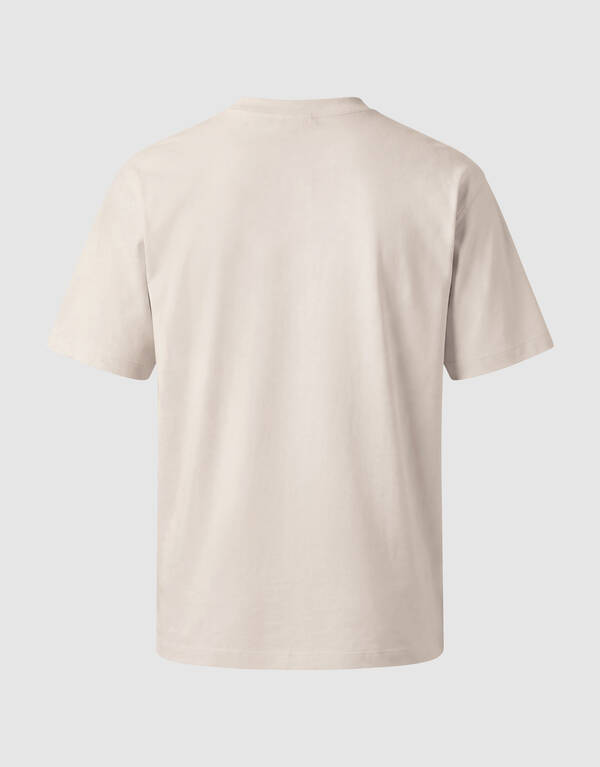 Twill-Grafik-T-Shirt Hellgrau SHOEBY MEN