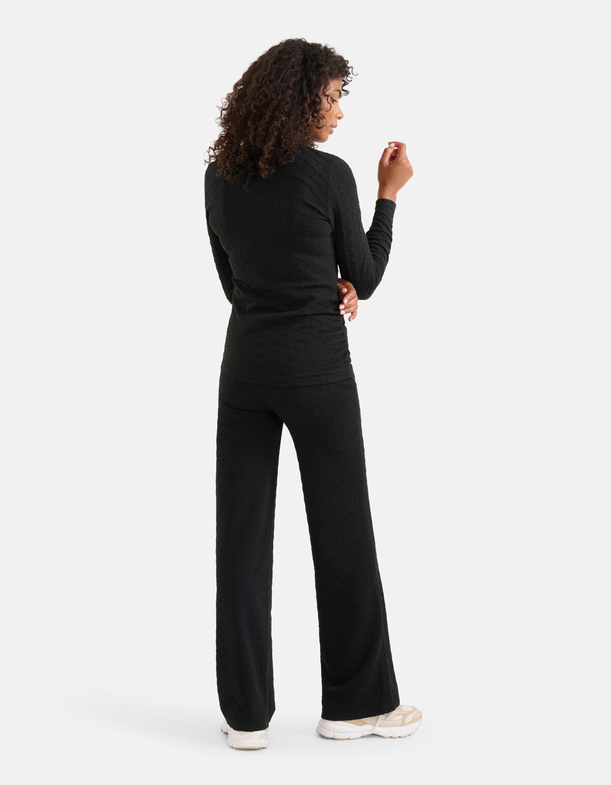 Textur Top Schwarz SHOEBY WOMEN