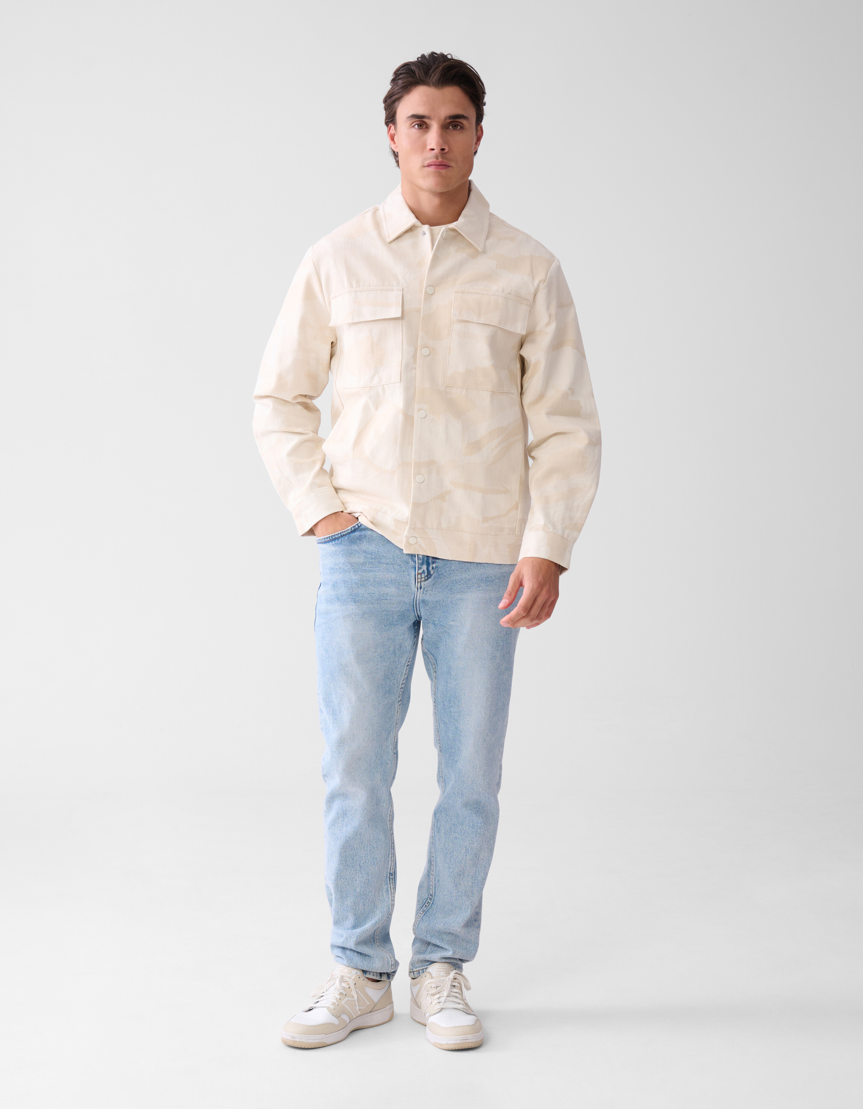 Jacquard-Jacke Off White SHOEBY MEN
