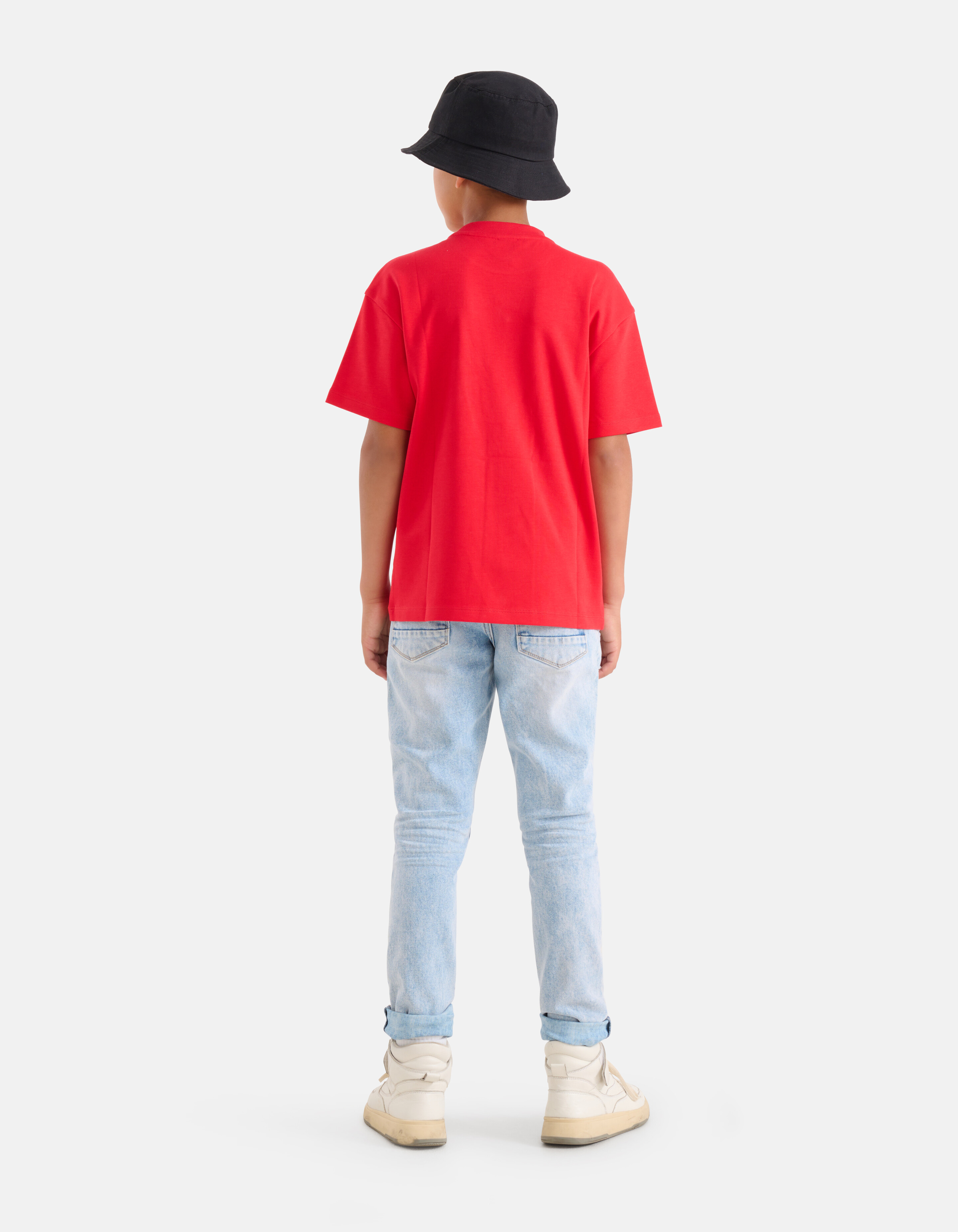 Schweres Basic-T-Shirt Rot SHOEBY BOYS