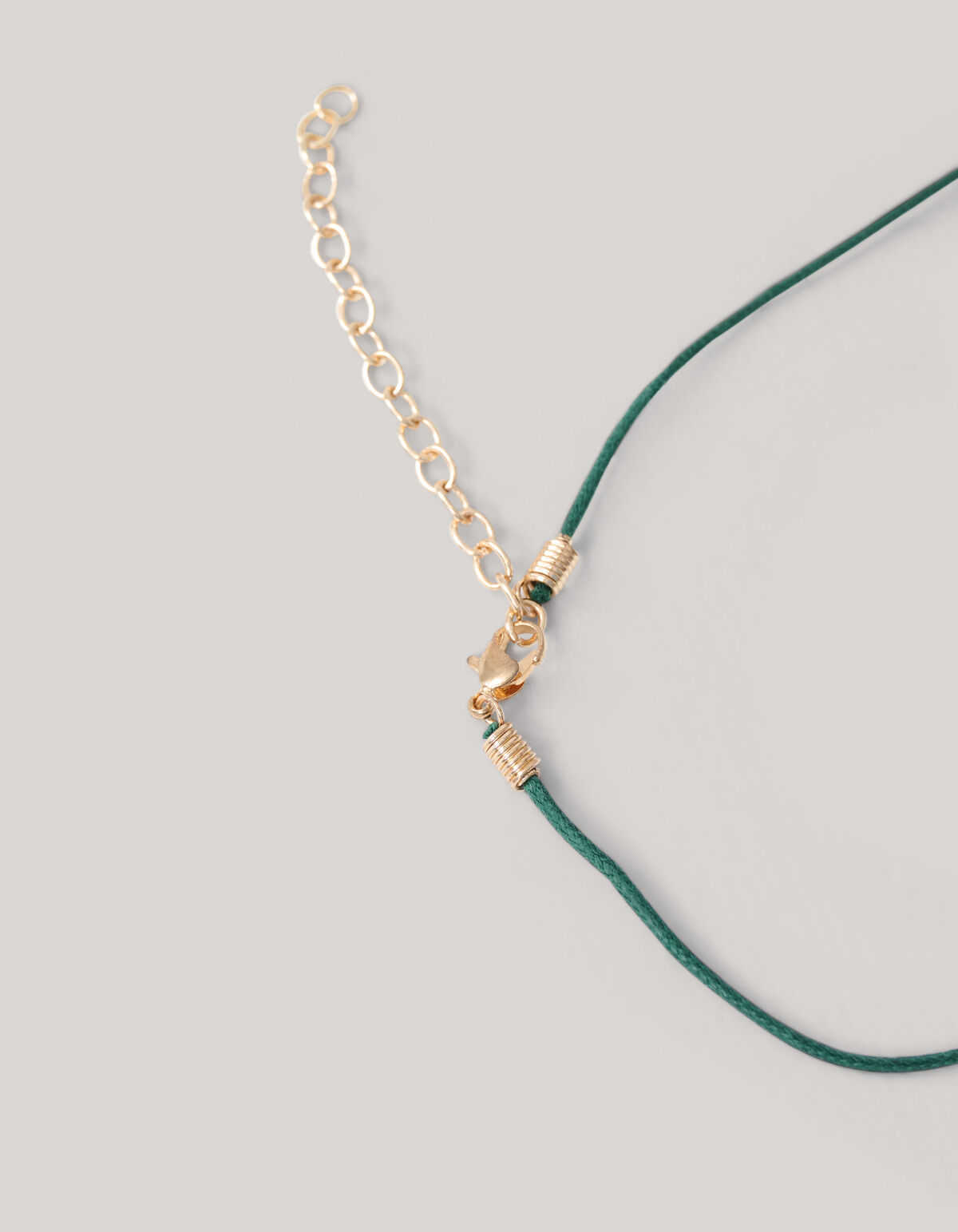 Gehämmerte ovale Strass-Halskette Gold von Mieke SHOEBY ACCESSOIRES