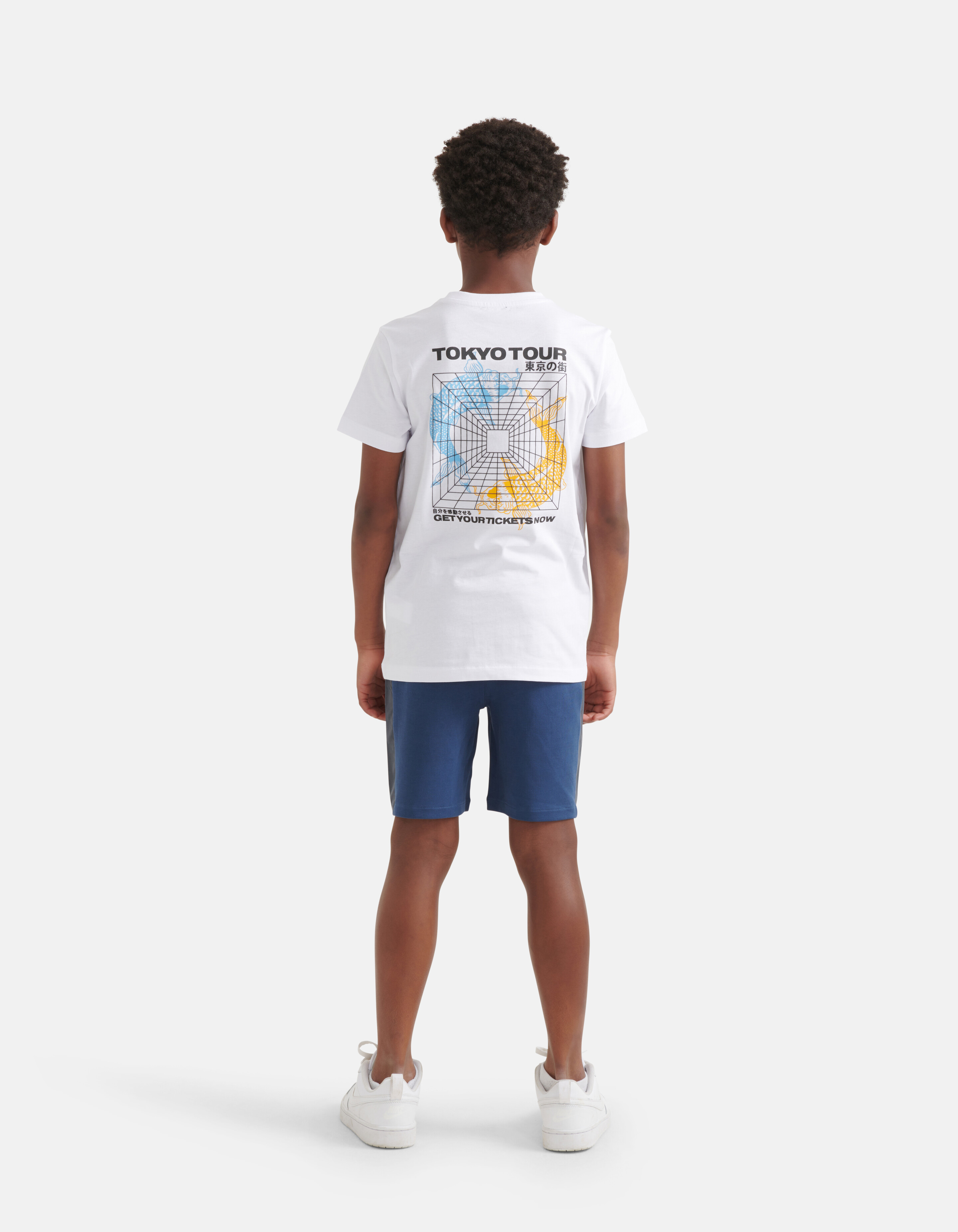 Grafik-T-Shirt Weiß SHOEBY BOYS