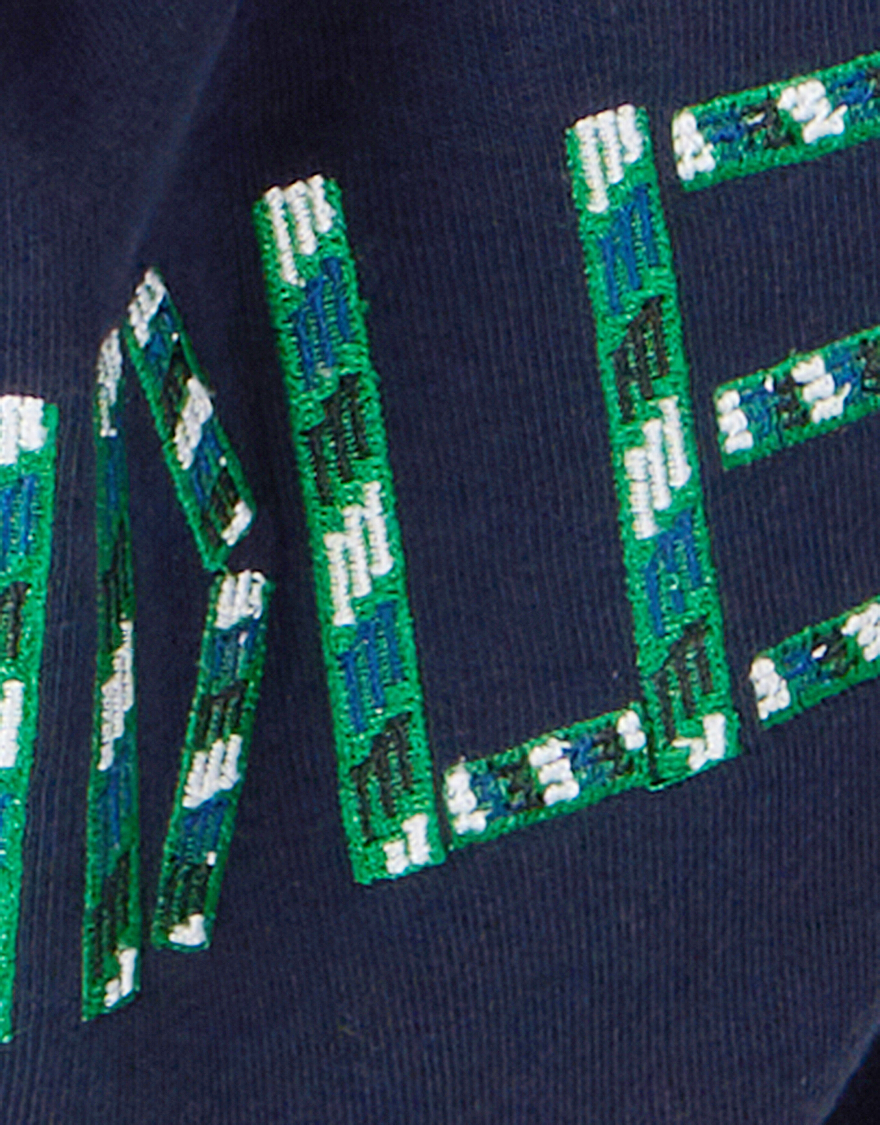 Stickereikunstwerk Pullover Dunkelblau SHOEBY BOYS