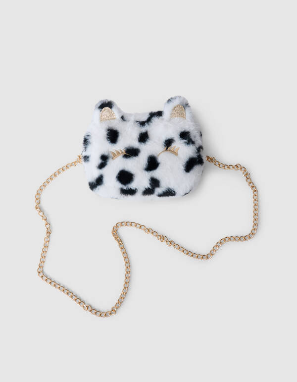 Cow Glitter Tas Wit SHOEBY ACCESSOIRES
