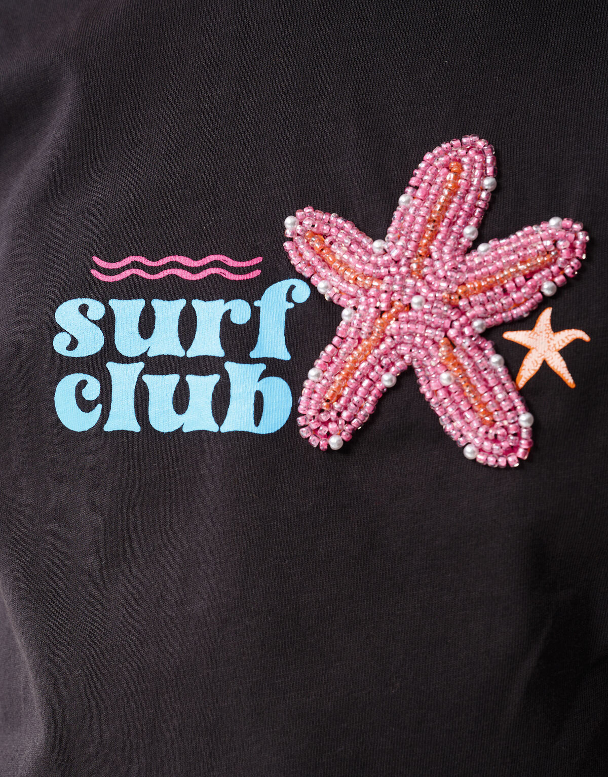 Surf Club Artwork T-shirt Dunkelgrau SHOEBY GIRLS