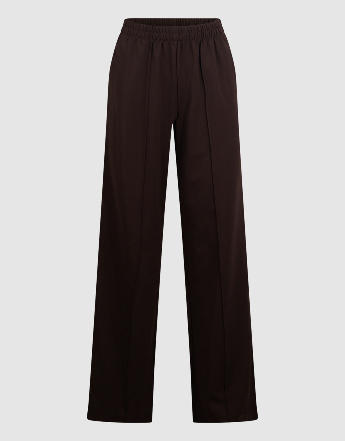 Sportliche weite Bein Hose Dunkelbraun SHOEBY WOMEN