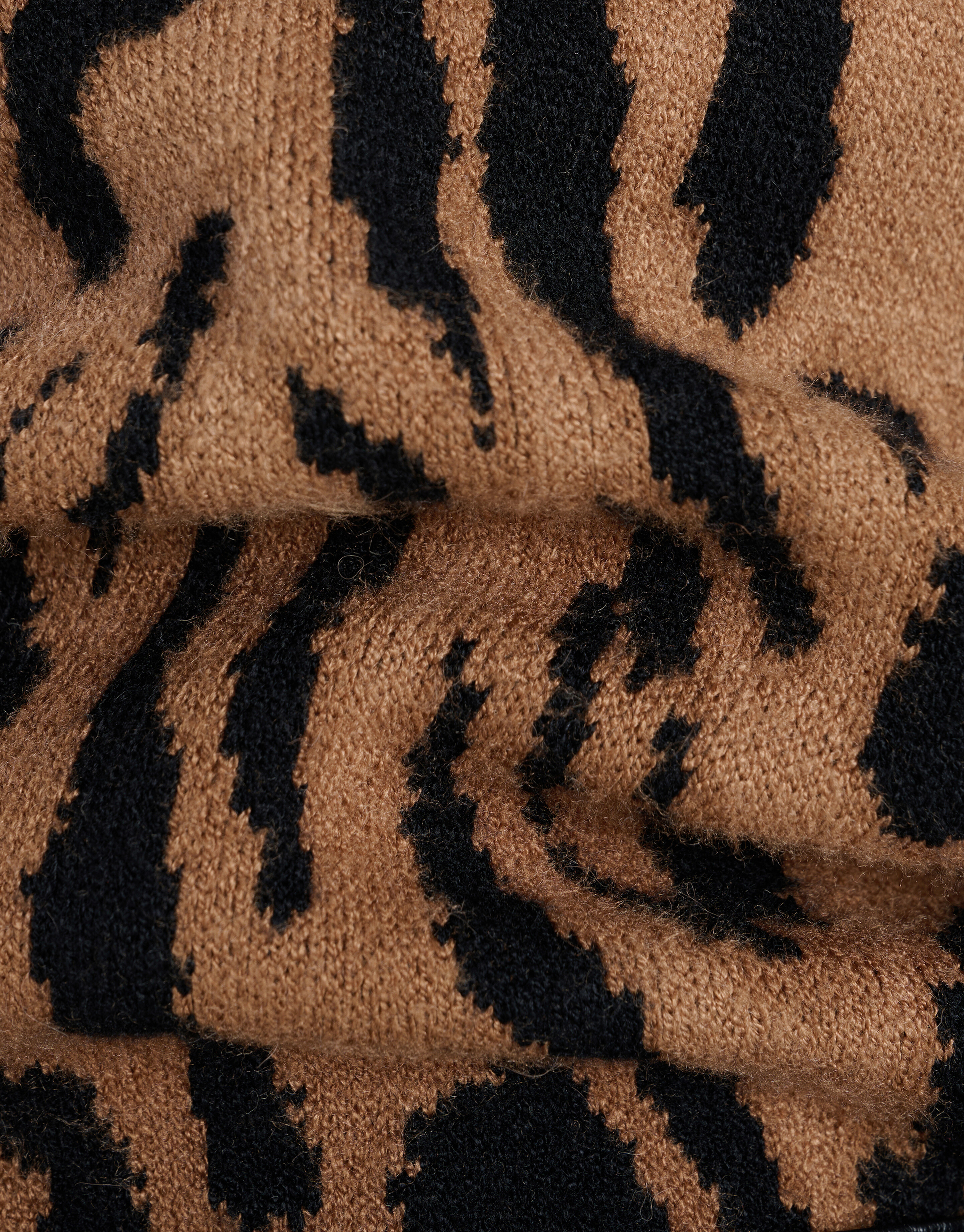 Rollkragenpullover mit Leopardenprint Braun SHOEBY WOMEN