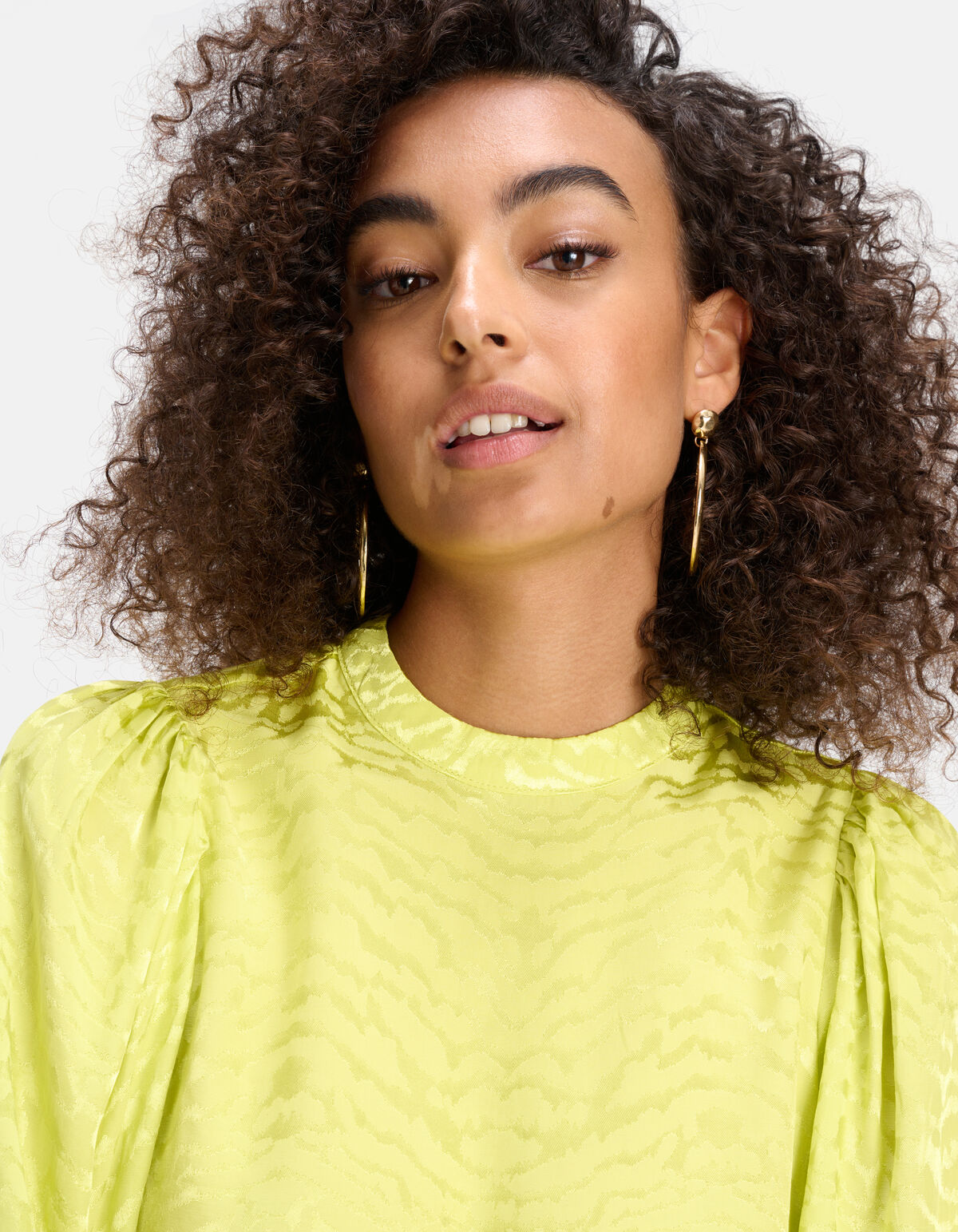 Jacquard Top Lime SHOEBY WOMEN