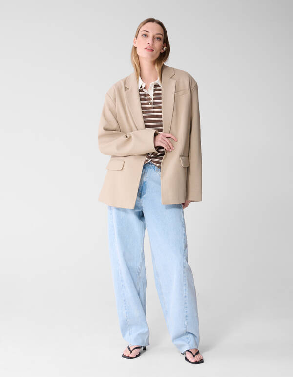 Melange-Blazer Sand SHOEBY WOMEN