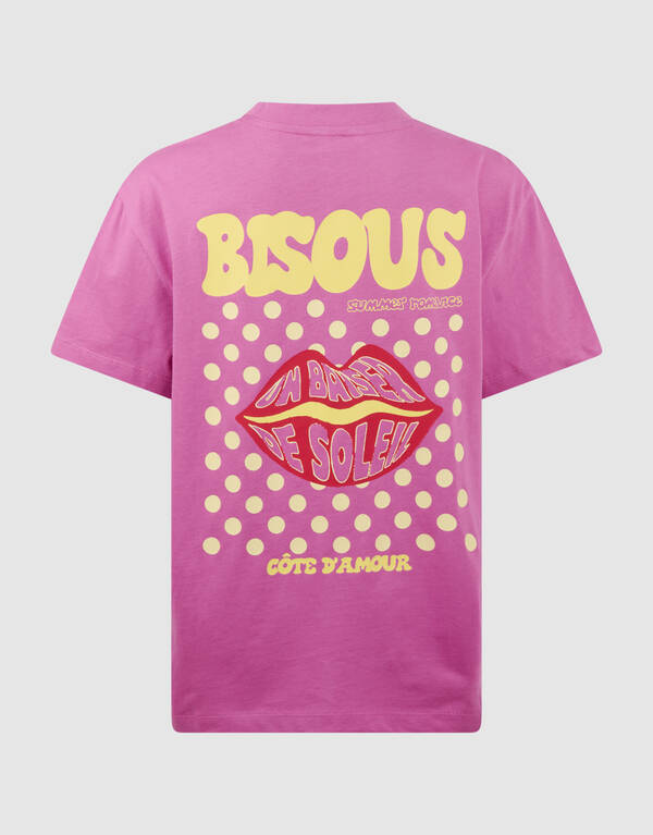 Bisous Artwork T-Shirt Lila SHOEBY GIRLS