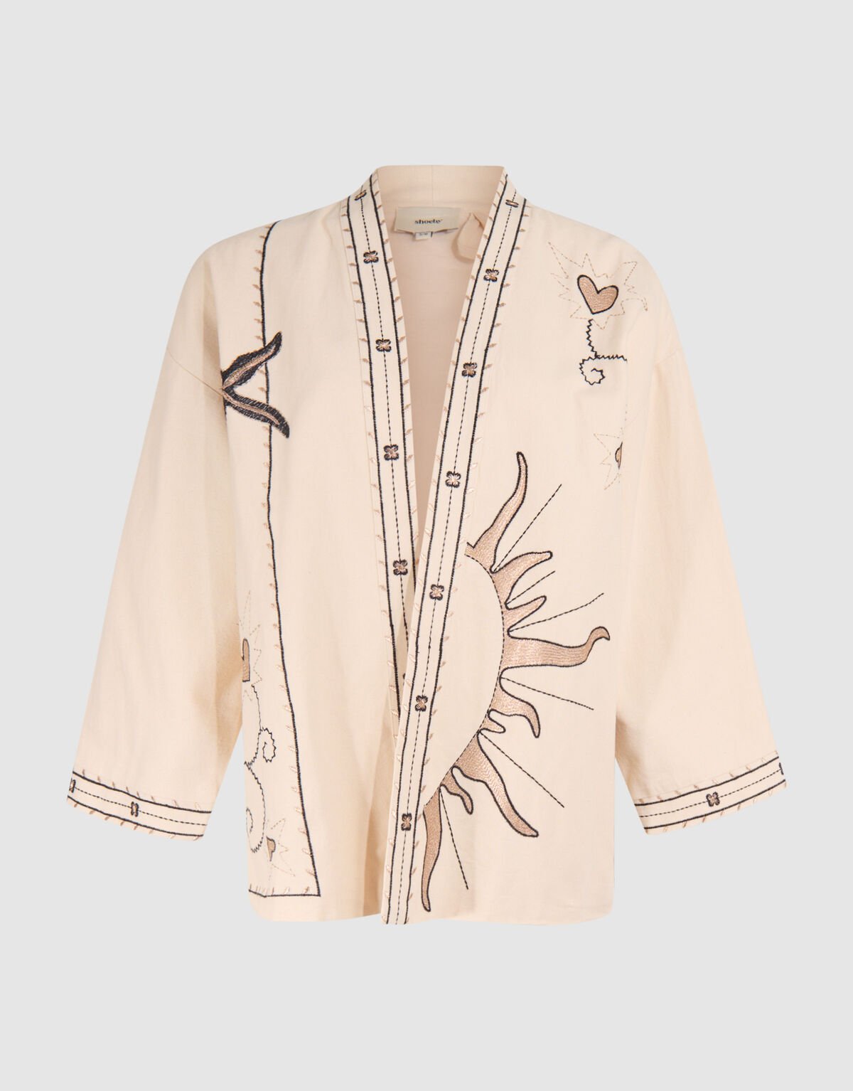 Artwork Kimono Jacke Off White SHOEBY WOMEN