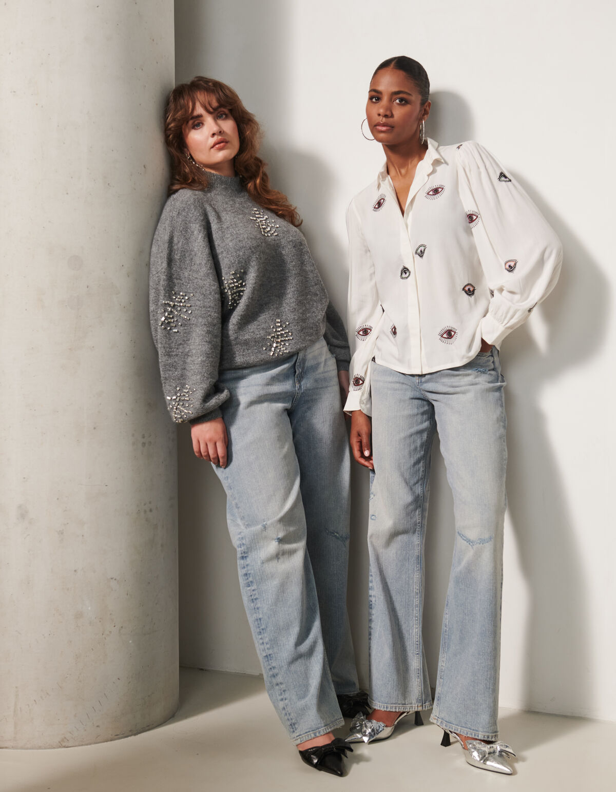 Weit geschnittene Jeans Hellblau von Fred SHOEBY WOMEN