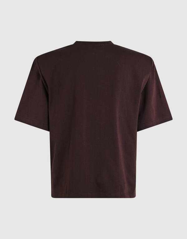Gepolstertes T-Shirt Dunkelbraun SHOEBY WOMEN