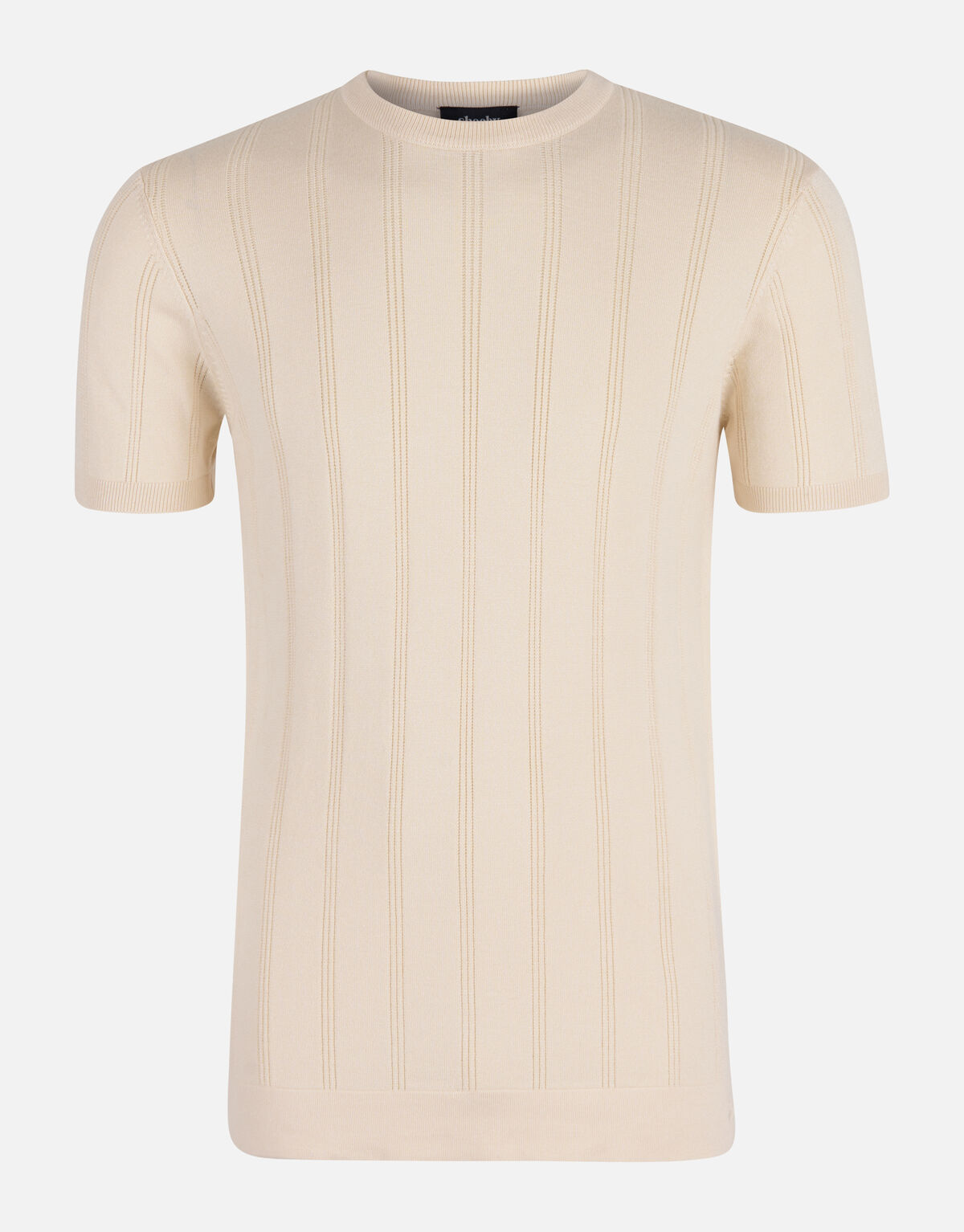 Gestricktes T-shirt Beige SHOEBY MEN