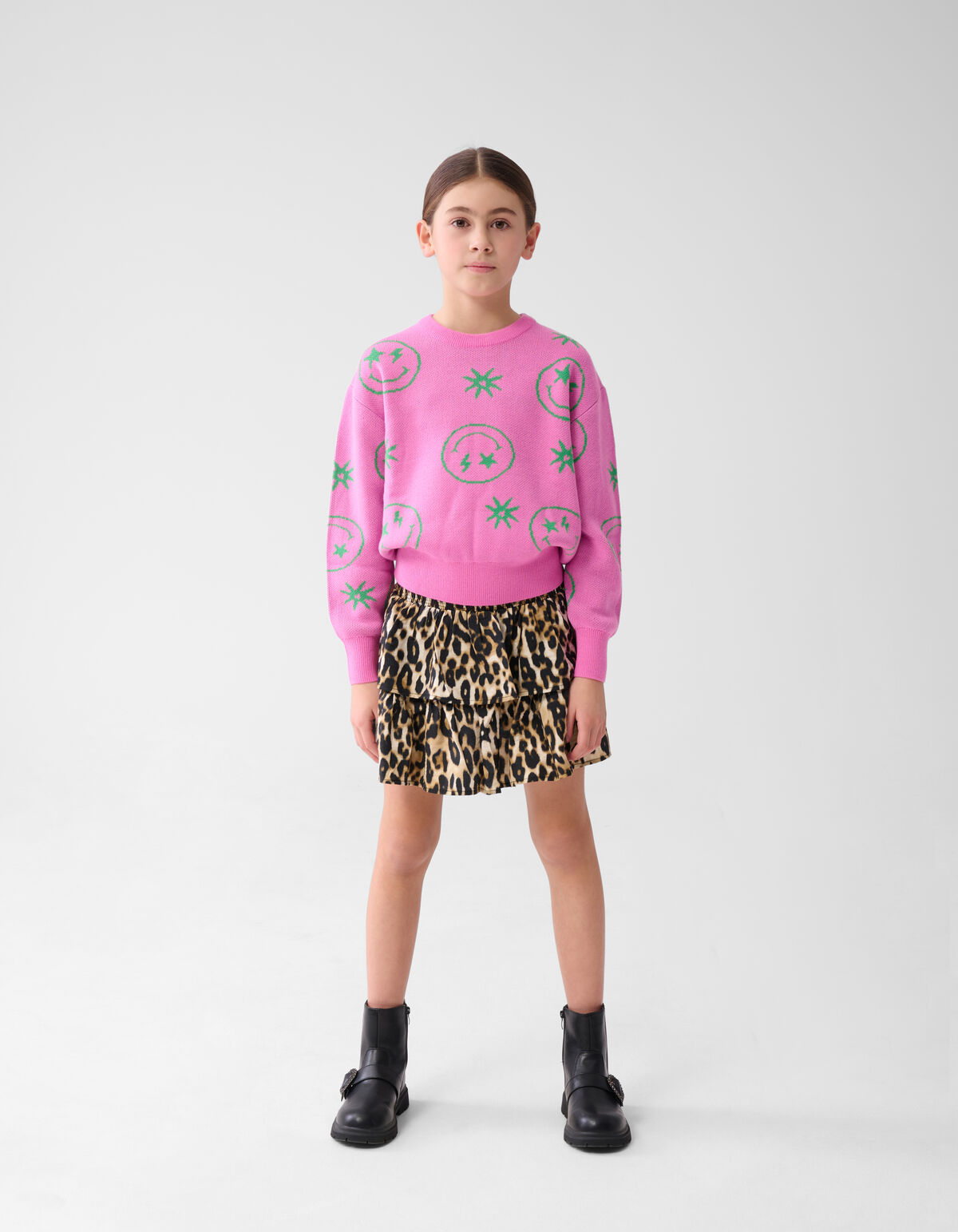 Smiley-Pullover Rosa SHOEBY GIRLS