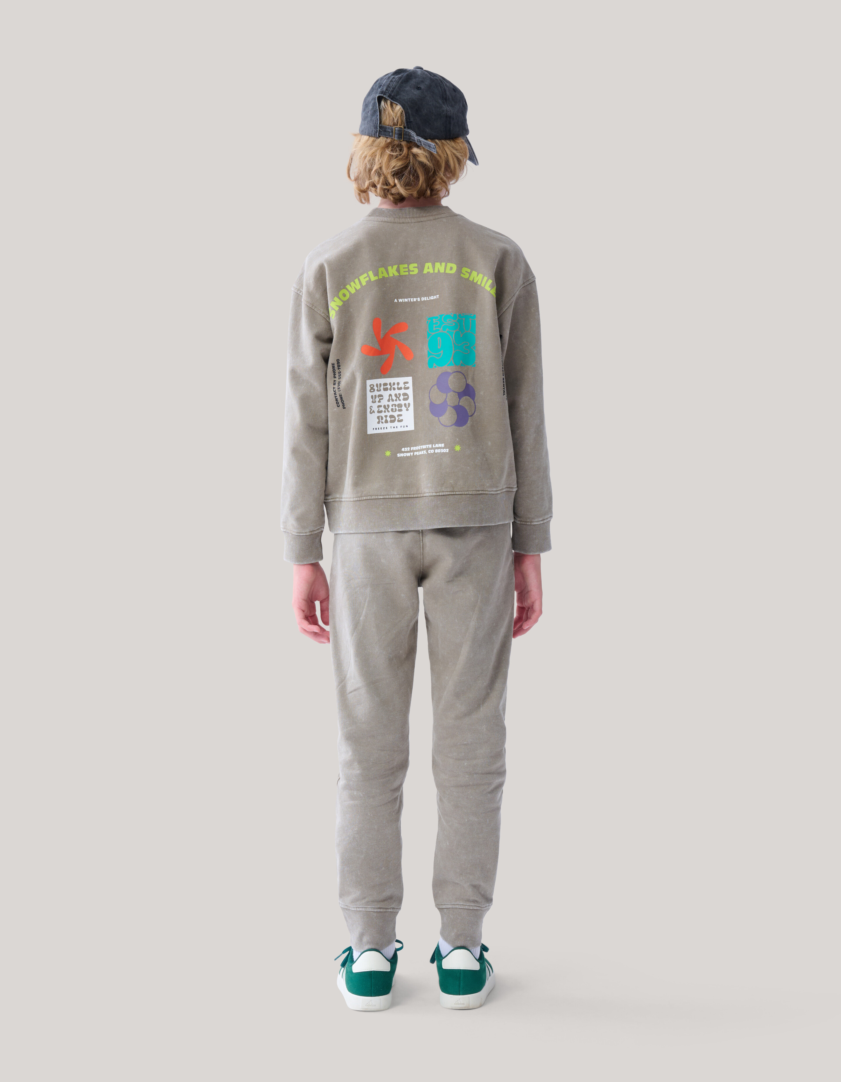 Gewaschener Pullover Bruin SHOEBY BOYS