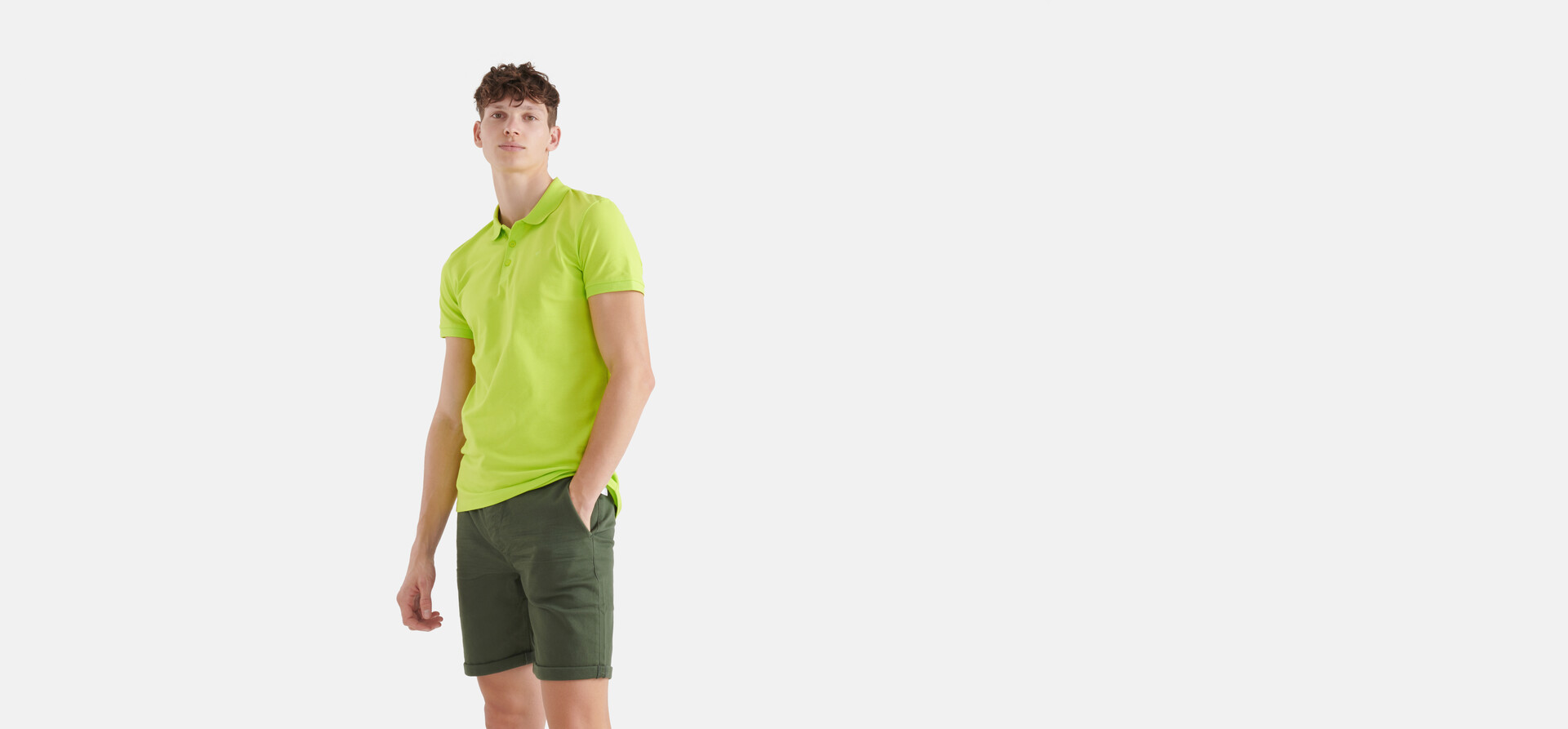 Basic Polo Hellgrün SHOEBY MEN