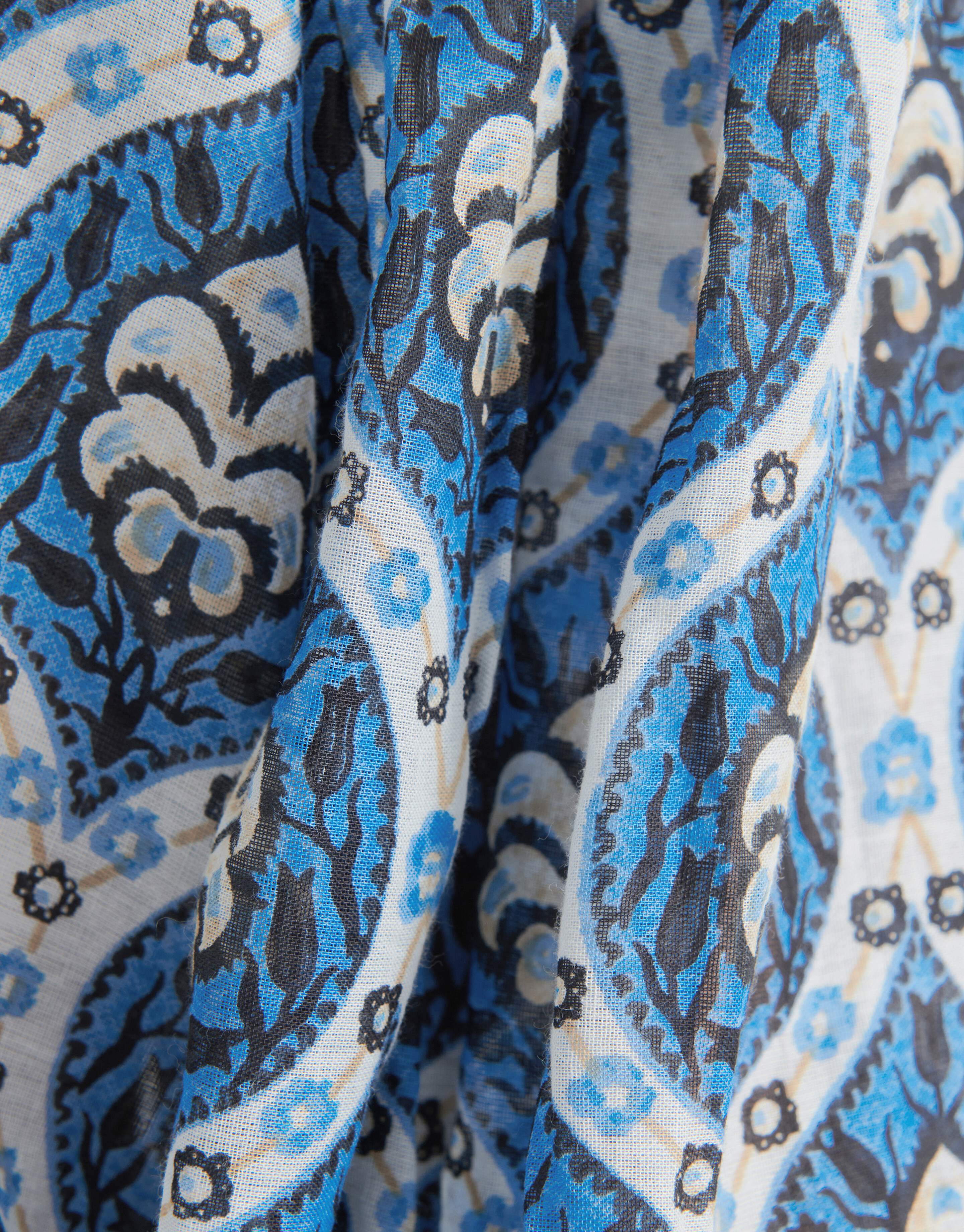 Bedruckte Voile-Bluse Blau SHOEBY WOMEN