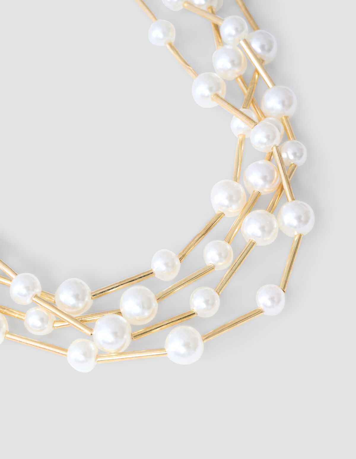 Perlenkette Gold SHOEBY ACCESSOIRES