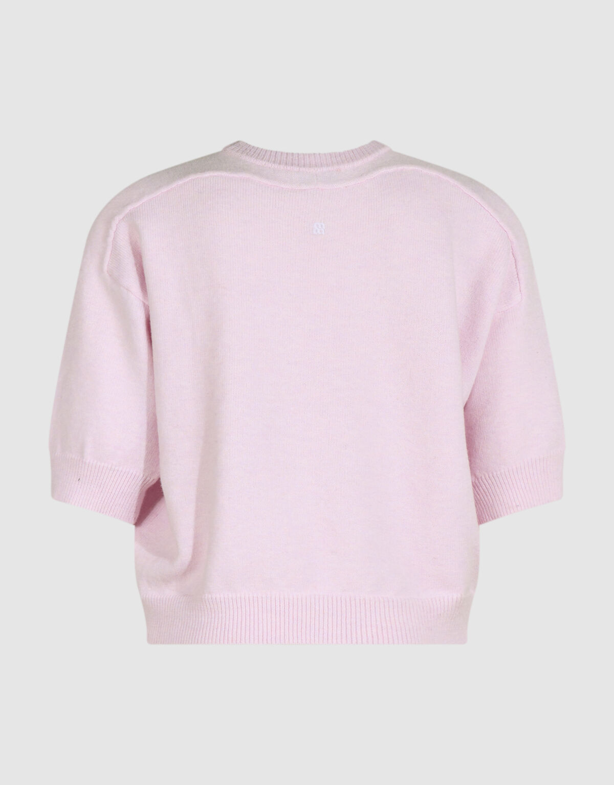 Kurz&auml;rmelige Strickpullover Hellrosa By Mieke SHOEBY WOMEN